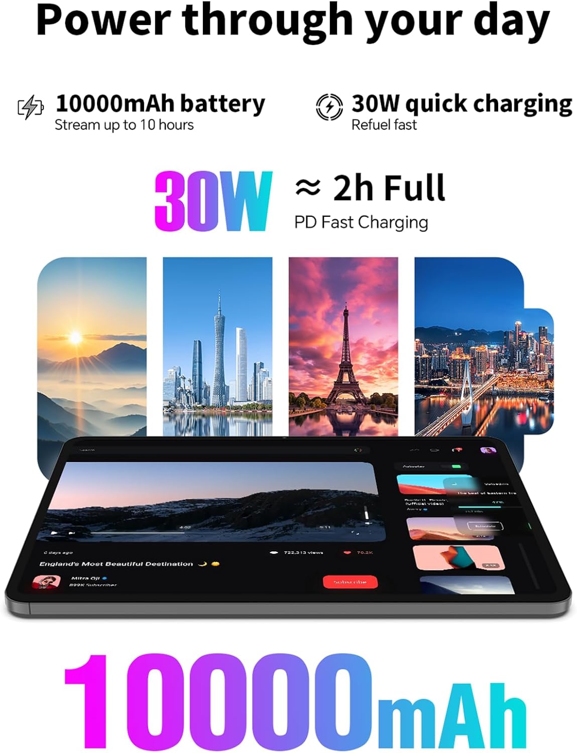 Thumbnail 3 de TECLAST Android-Tablet 12,7 Zoll (Helio G99) mit Dual-SIM LTE, 20 GB RAM/256 GB ROM und S-Pen „T-Pen“