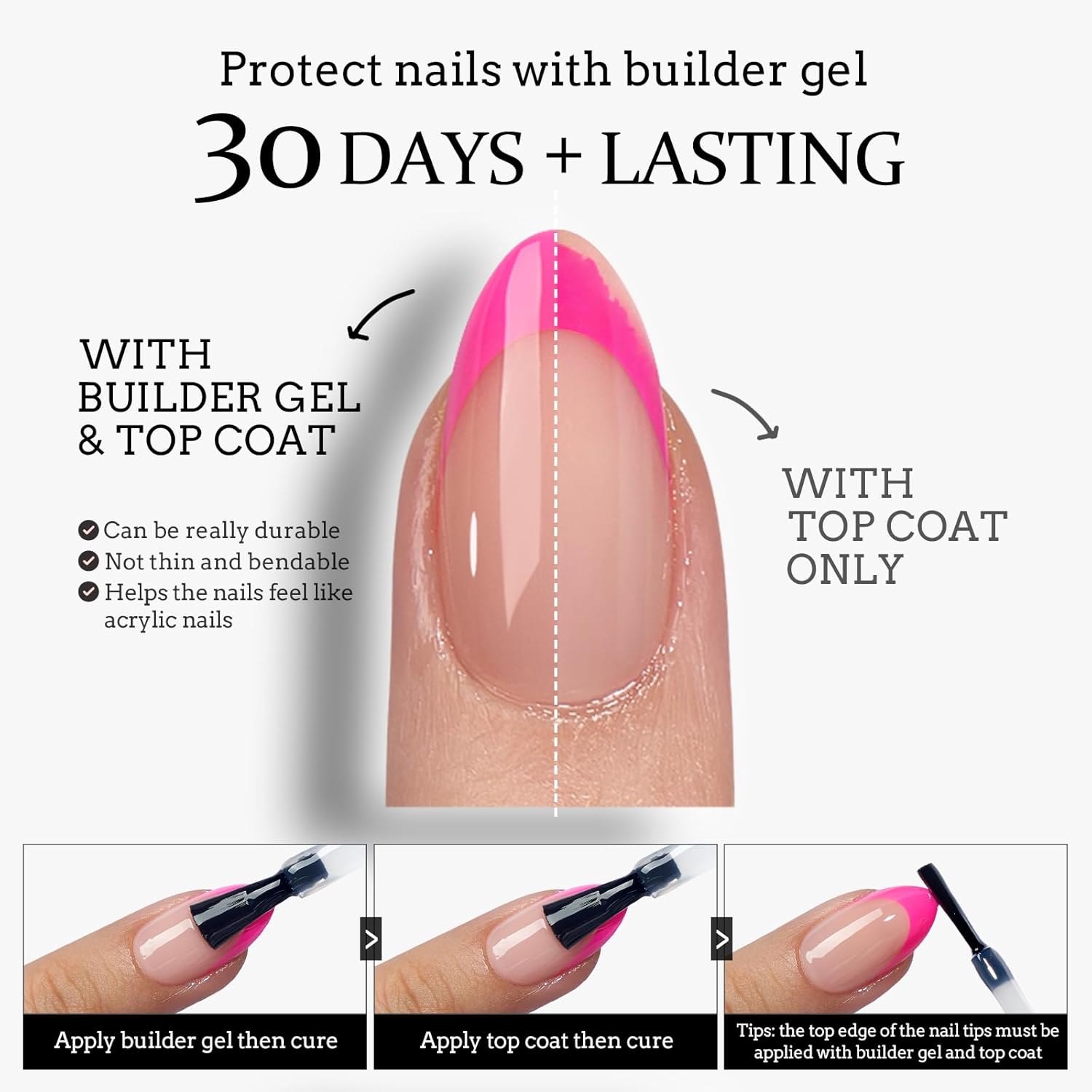 Thumbnail 2 de BTArtboxnails Short Square French Tips