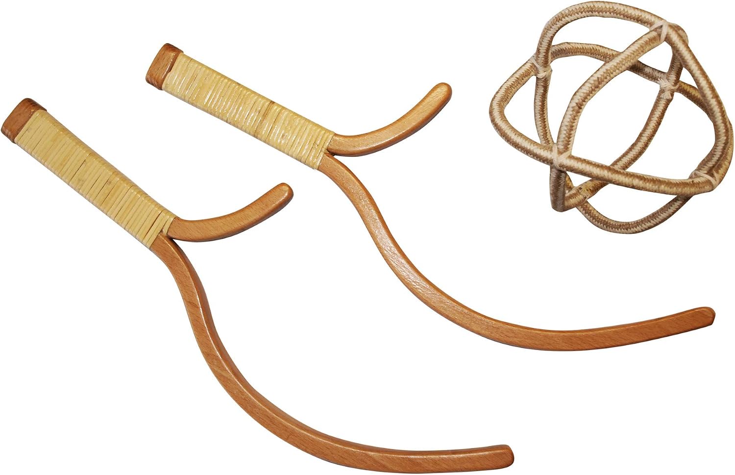Detalle de Schildkröt Schildköt Ogo Sport Classic Set – 2 Jabbit Schleudern aus Bucheholz mit Gitter-Ball Ø 15 cm