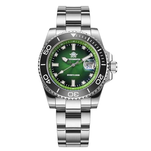 Detalle de ADDIESDIVE AD2089, montre de plongée à quartz 200 m, lunette céramique