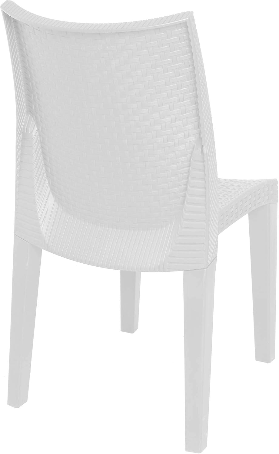 Thumbnail 3 de Dmora Ravenna: Set di 4 sedie da esterno in effetto rattan, bianco