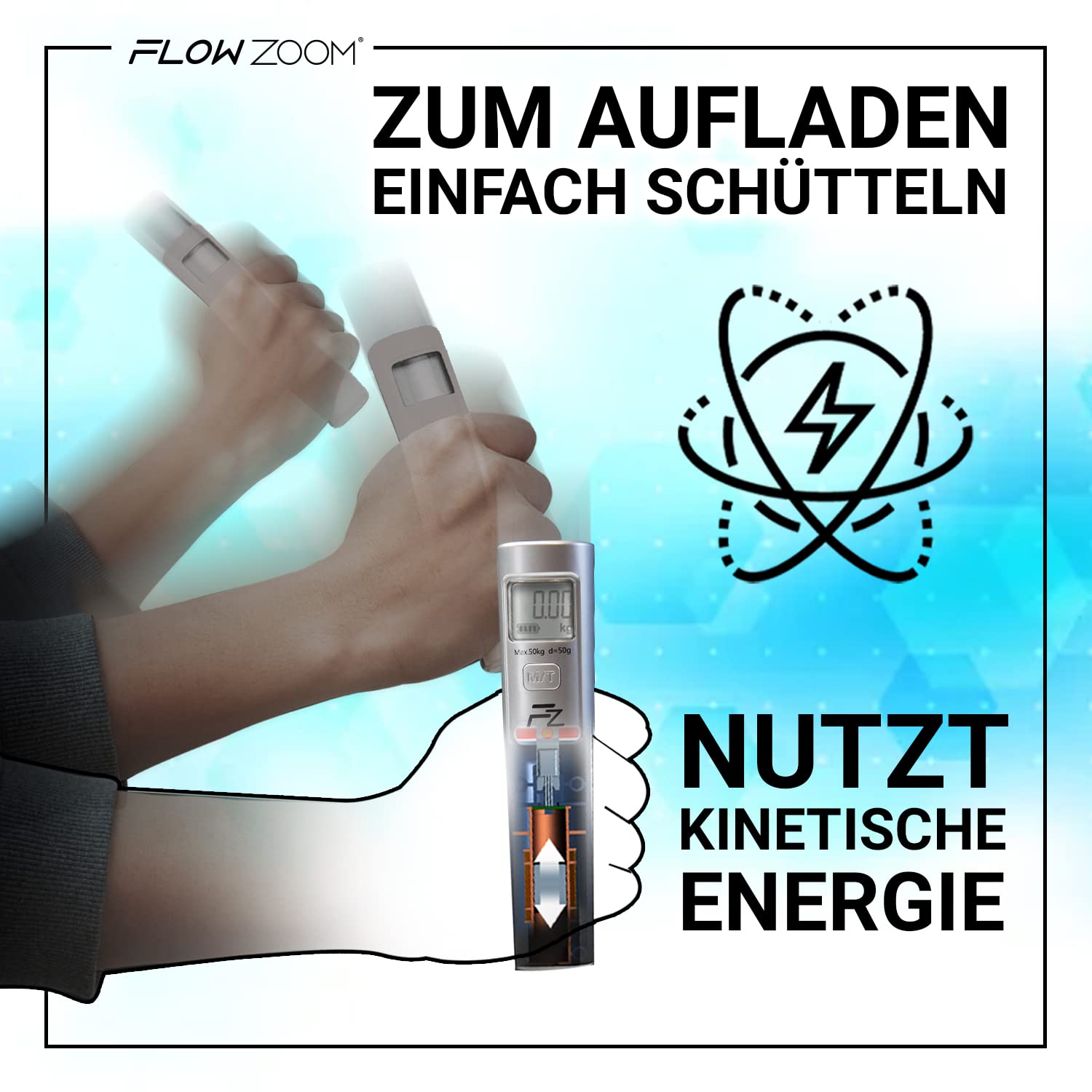 Detalle 2 de FLOWZOOM SHAKEE Kofferwaage 50 kg