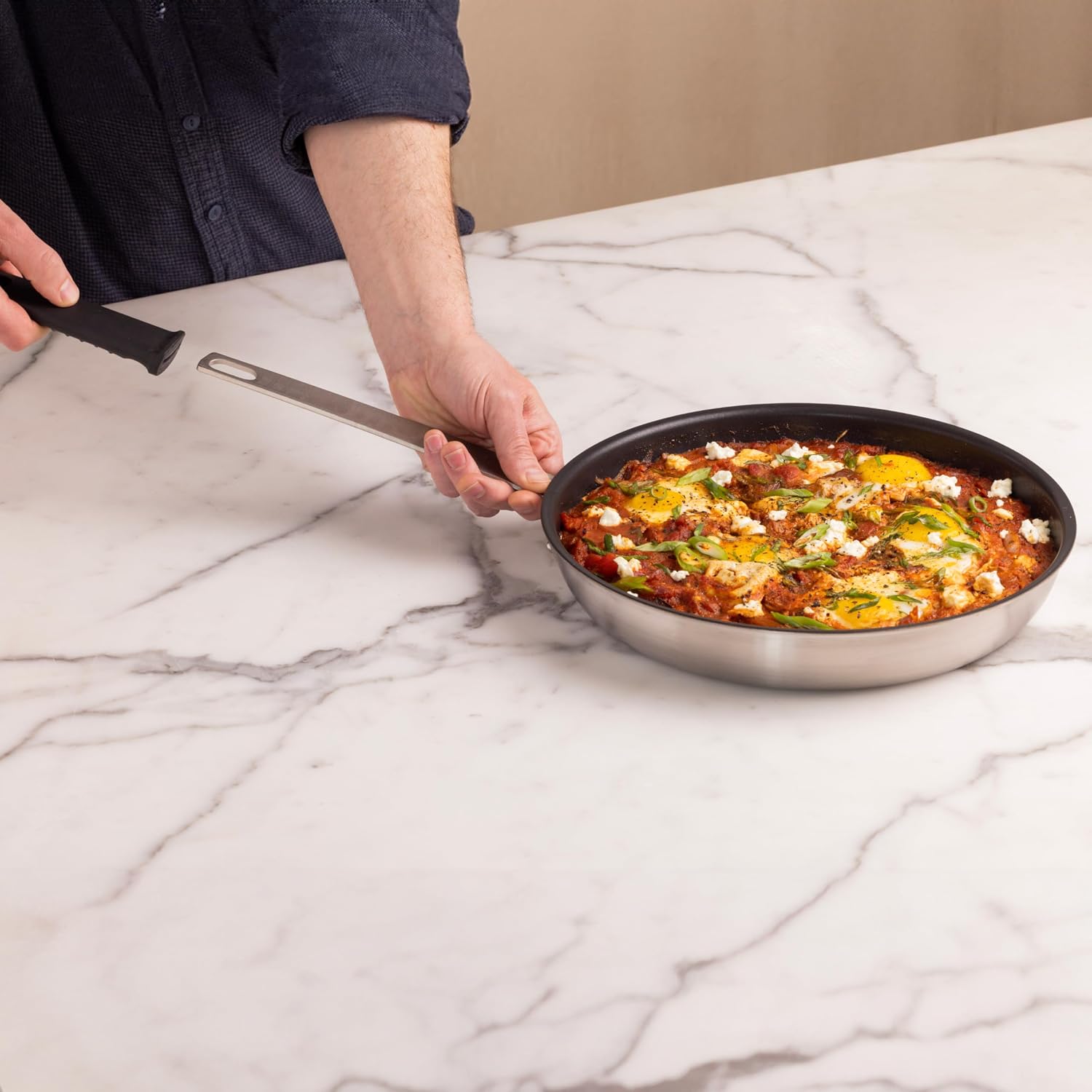 Thumbnail 6 de Lagostina L888040103 Ristorante 3-Ply Clad Non-Stick Skillet Set, 3-Piece