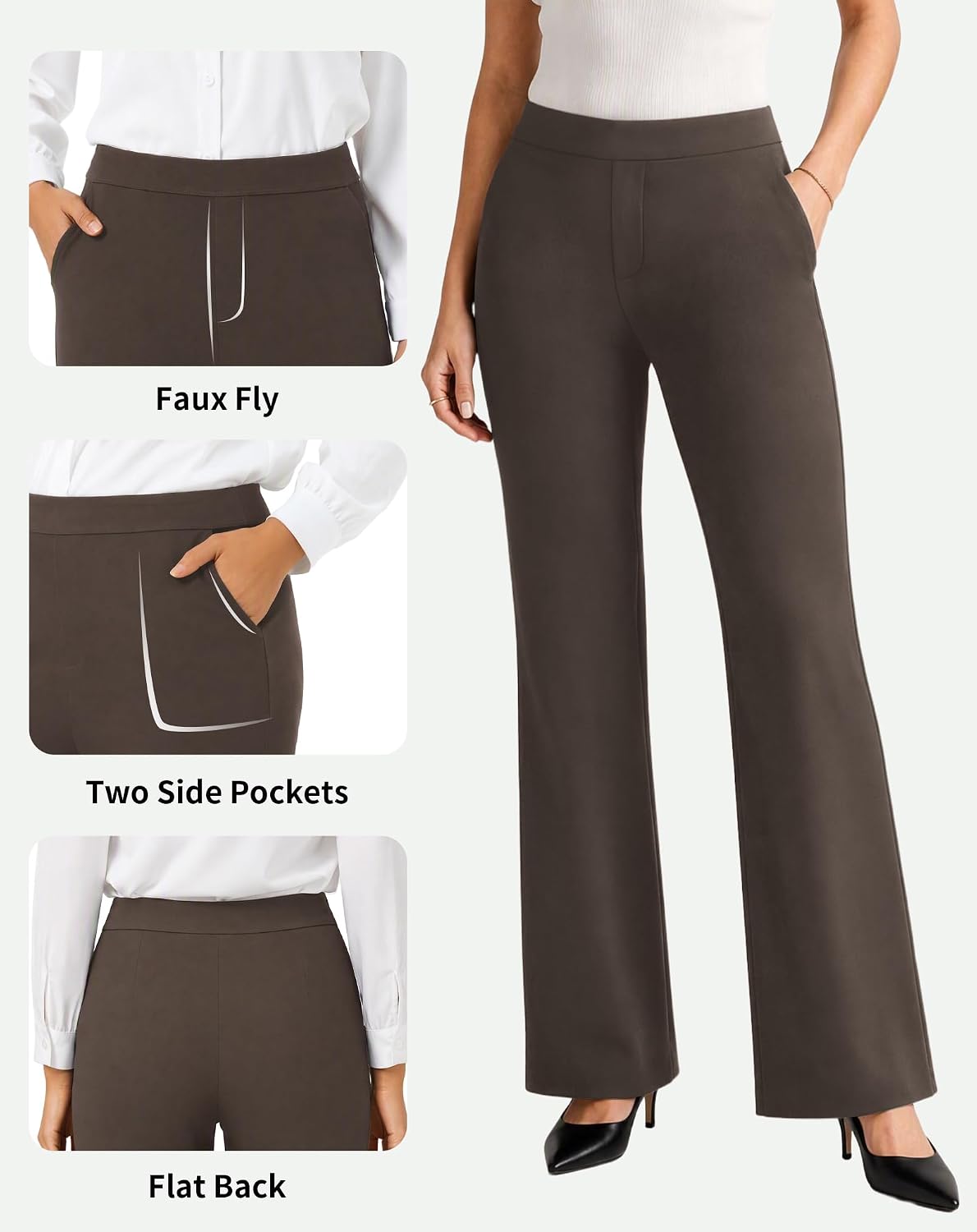 Detalle 2 de SEMARO Wide-Leg Dress Pants in Polyester