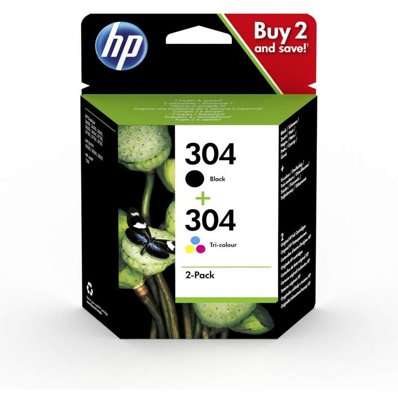 Detalle de HP 304 Pack cartuchos tinta negro/magenta/cian/amarillo 🖨