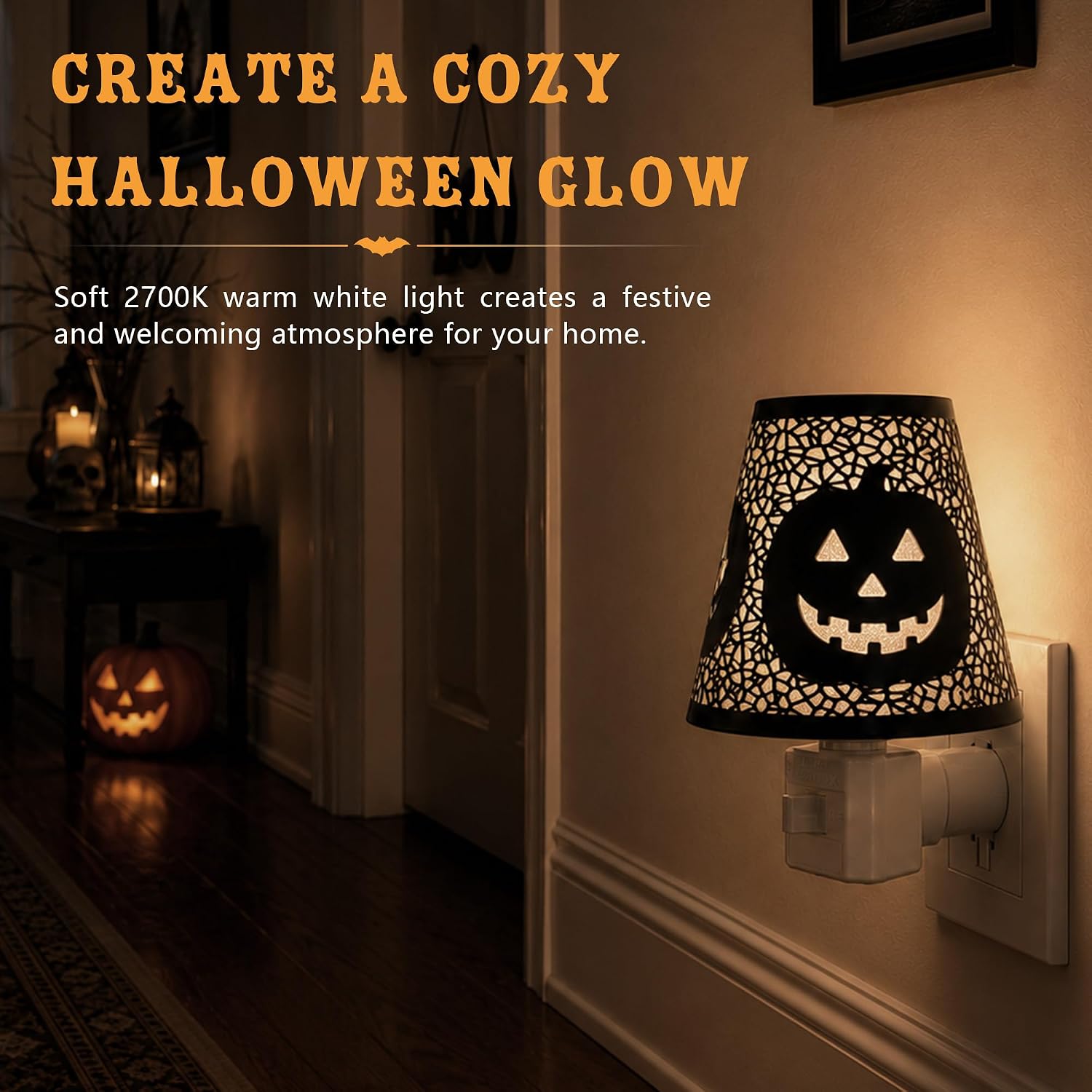 Detalle 2 de Niqelva Plug-In Night Light with Removable Metal Shade