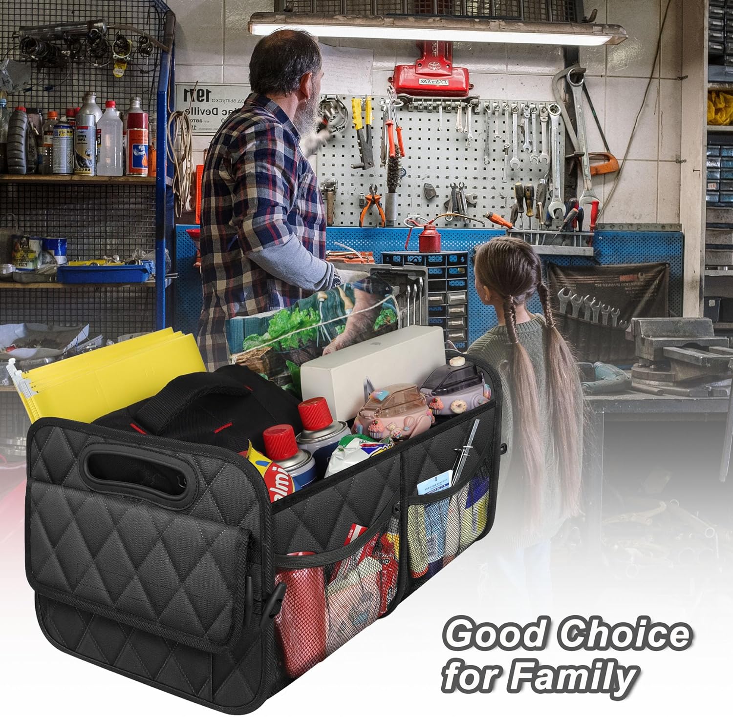 Thumbnail 6 de Deosk Car Trunk Organizer 6-pocket, Large