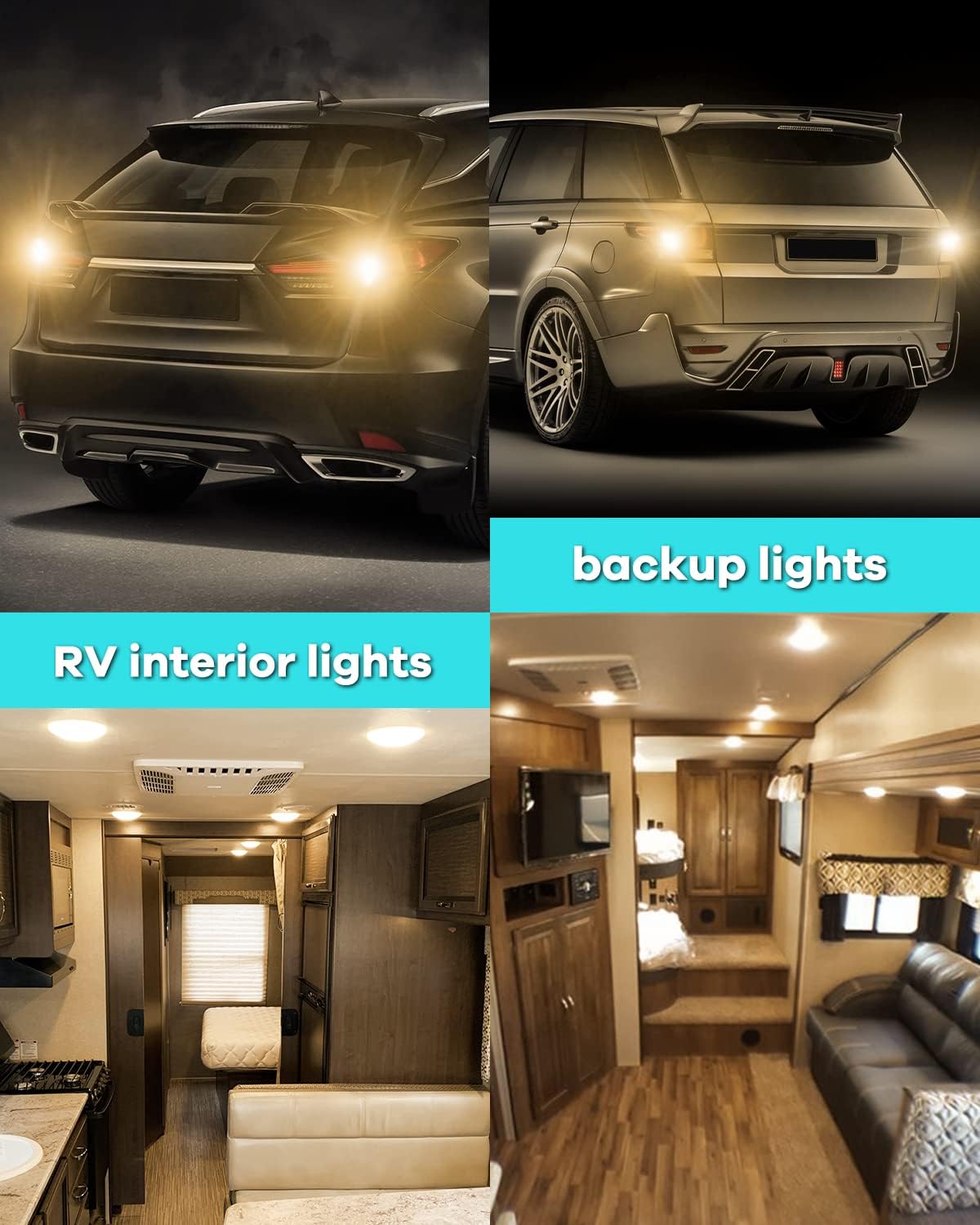 Thumbnail 6 de DEFVNSY 1156 LED RV Bulb 3000K Warm White (BA15S) – 12V replacement for RV & camper lights, 10-pack