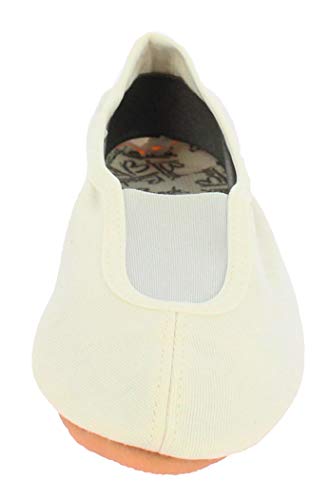 Detalle 2 de Beck Mixte enfant Basic 025 – Chaussures de Gymnastique, Blanc, taille 30 EU