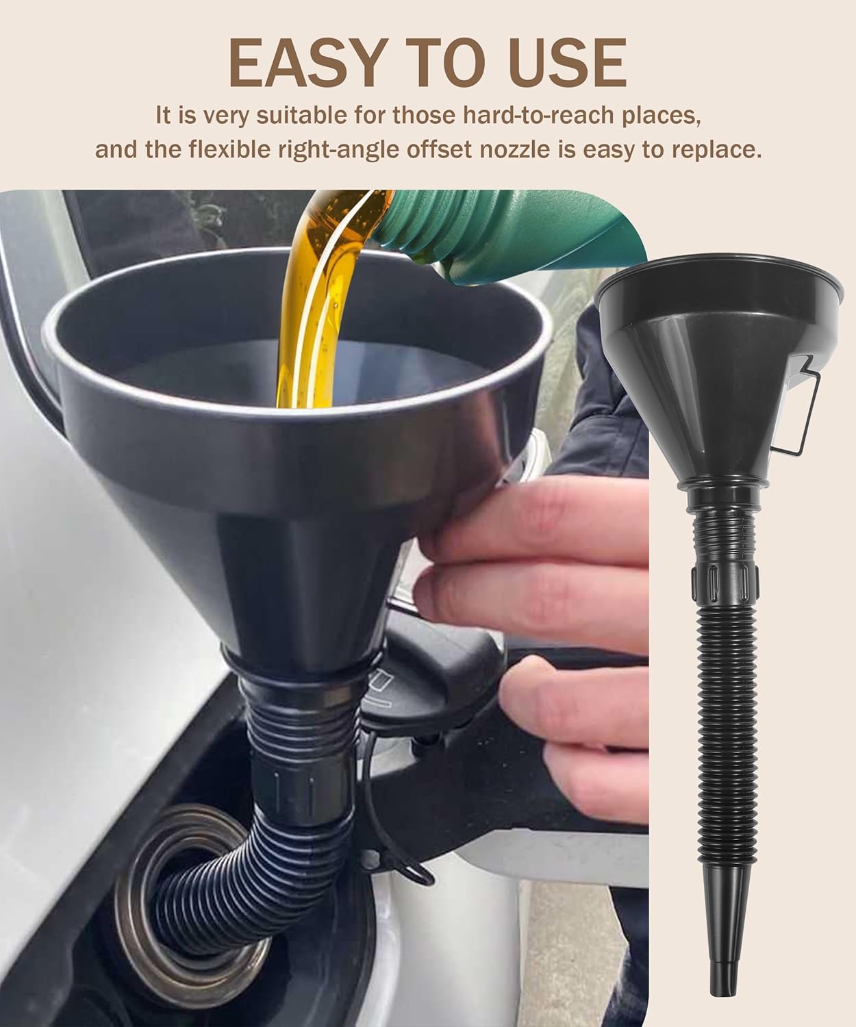 Detalle 2 de bylikeho 3Pcs Funnels 3-Pack for Fuel ⛽