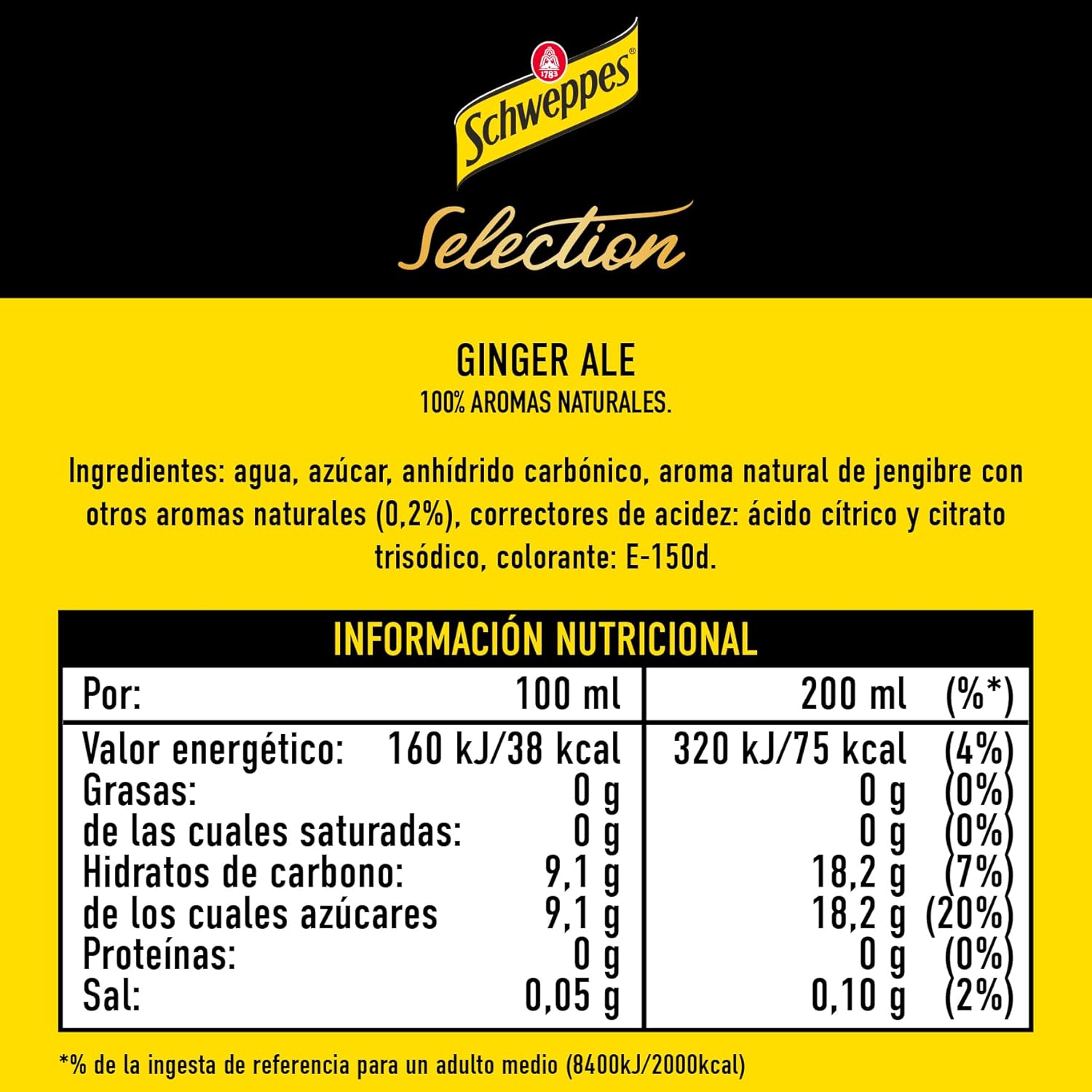 Thumbnail 1 de Schweppes Selection Ginger Ale 🌿 Pack 6 x 20 cl