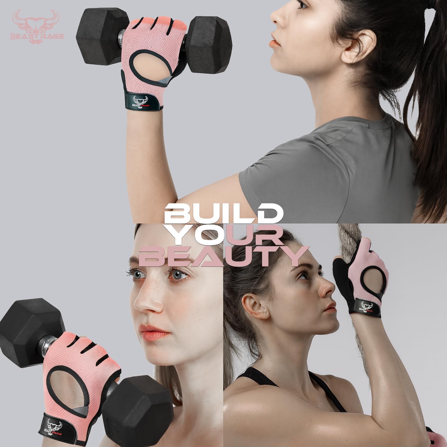 Thumbnail 6 de BEAST RAGE Workout Gloves with Mesh Back