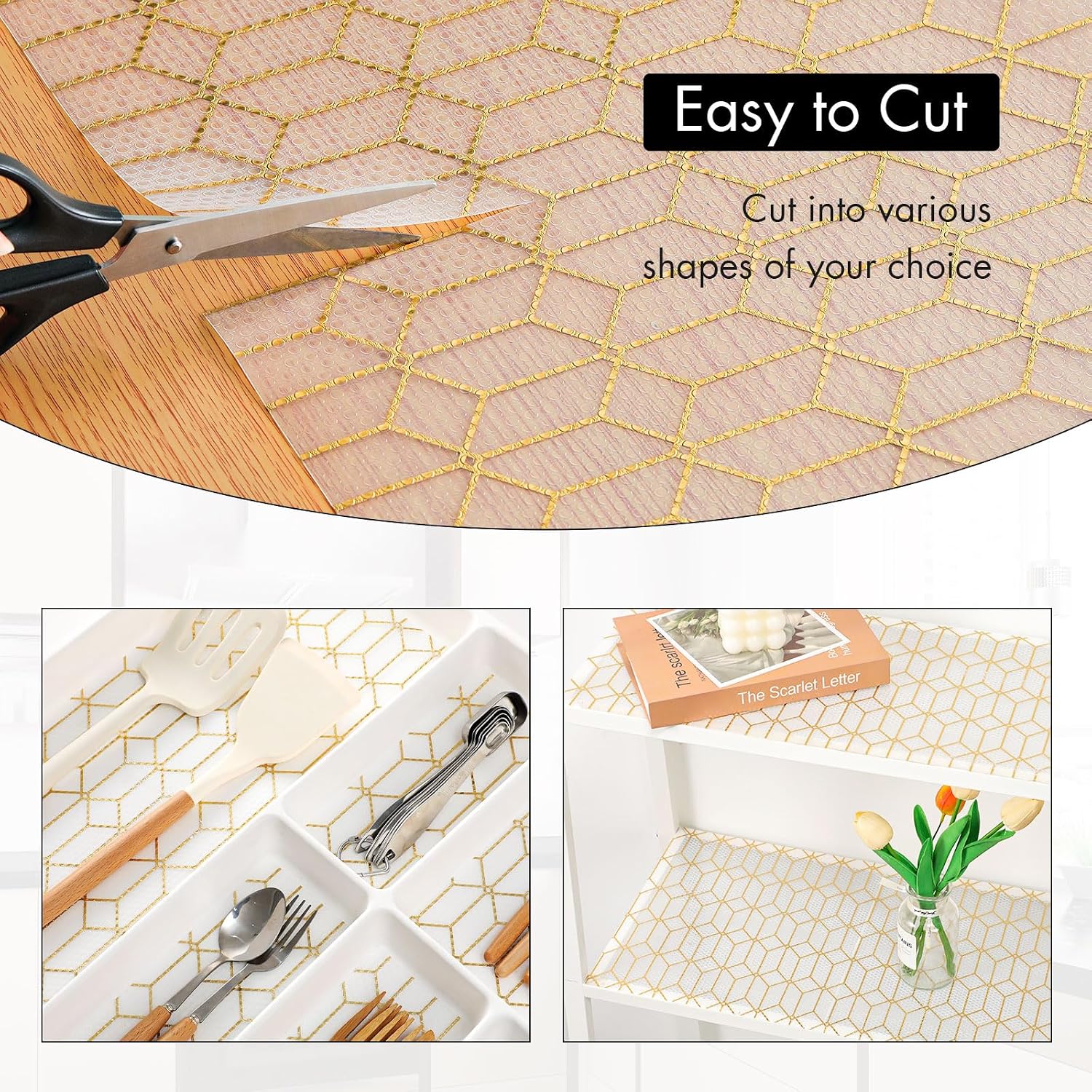 Detalle 2 de Cooyes Shelf and Drawer Liners EVA non-slip mat