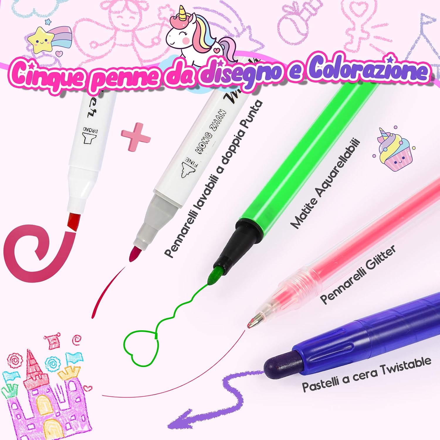 Thumbnail 3 de HappyGoLucky Valigetta colori 55 pezzi 🖍