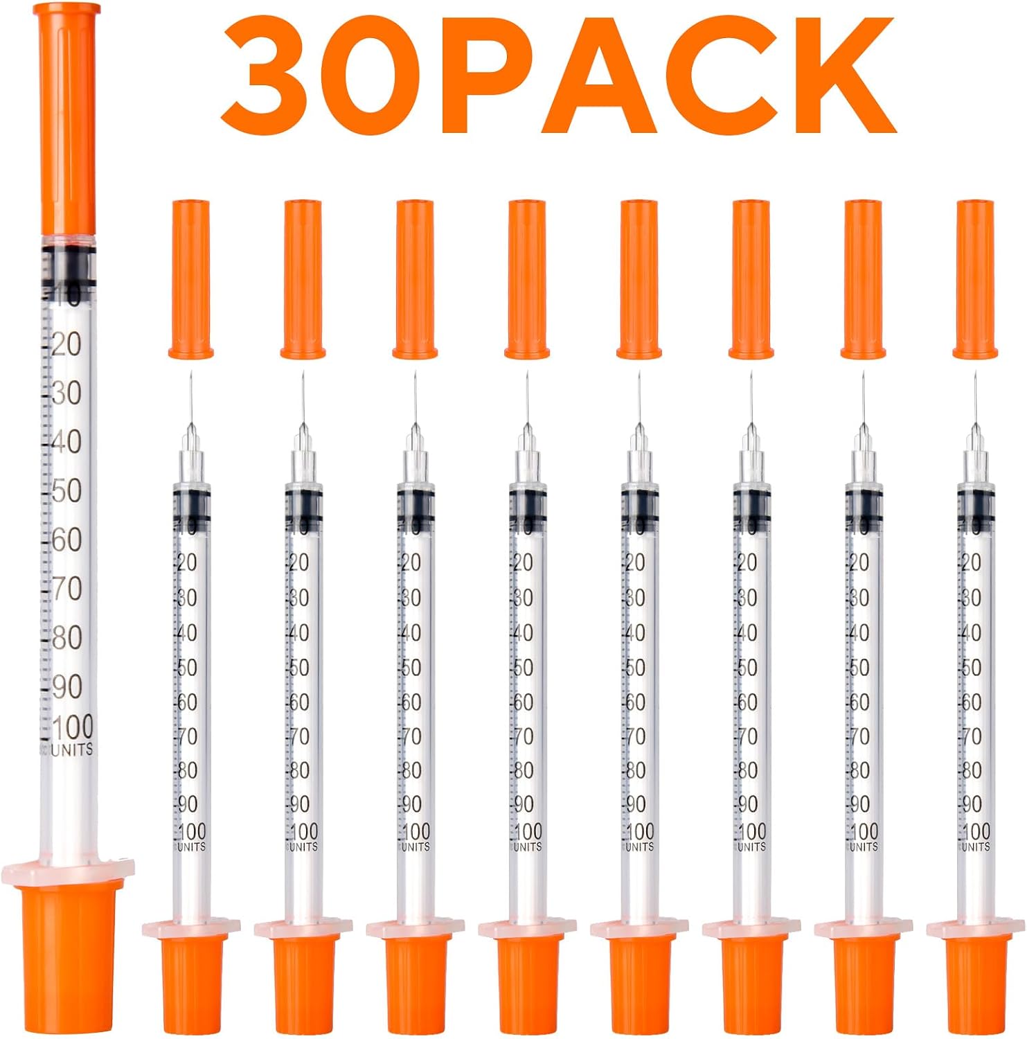 Detalle 2 de JIUPULL Disposable Syringes, 30G