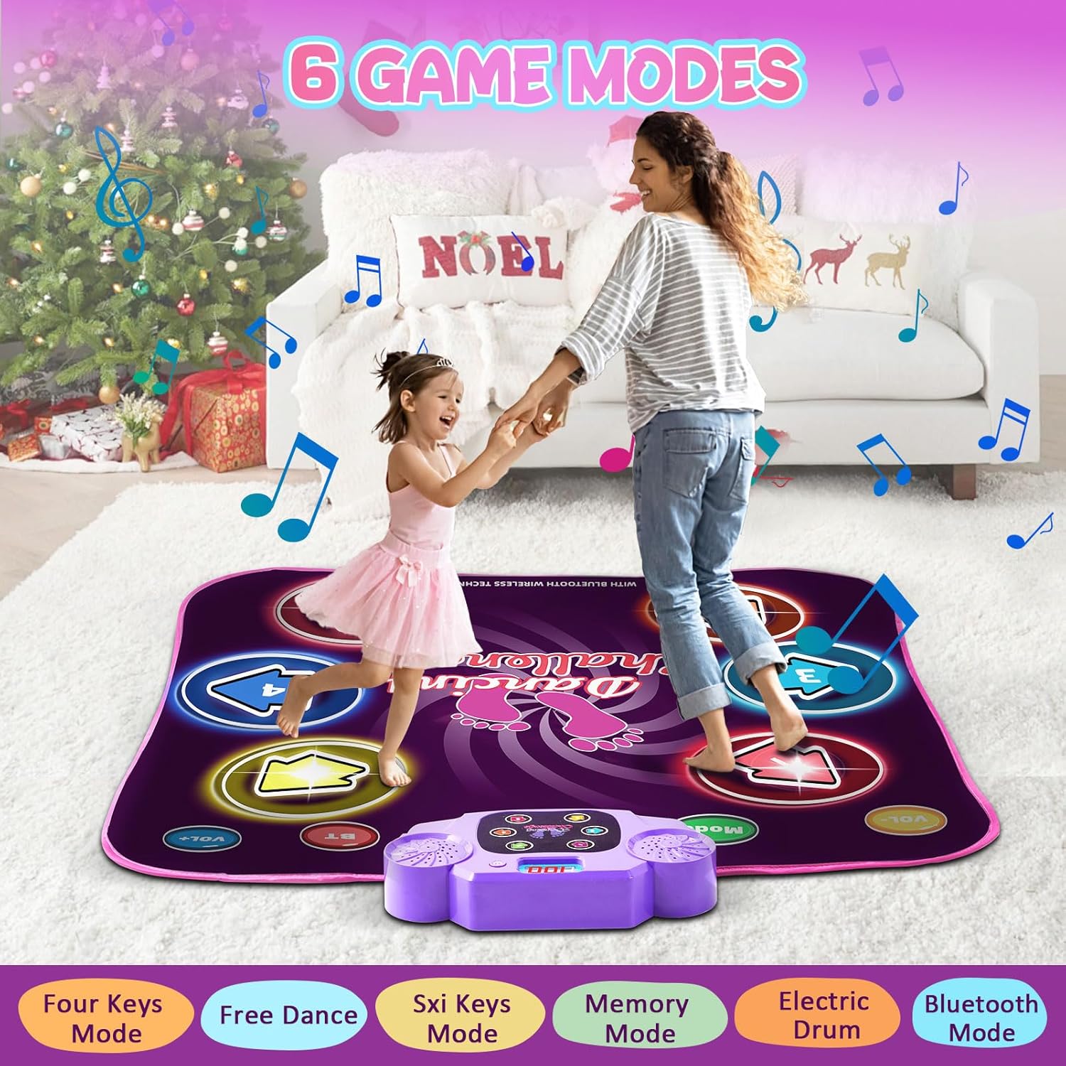 Thumbnail 3 de Dhapy Tanzmatte Kinder Musikspiel mit Bluetooth