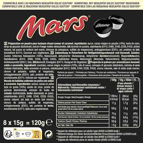 Thumbnail 1 de cafféluxe Twix, Milky Way & Mars – Cápsulas de chocolate caliente compatibles con Dolce Gusto (24 cápsulas)