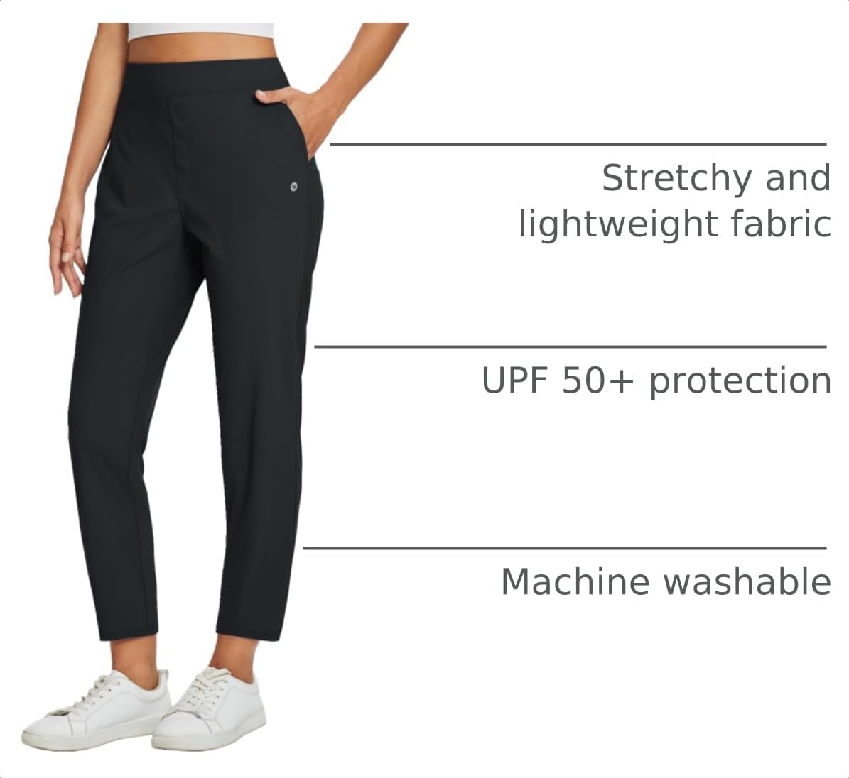 Detalle 2 de baleaf Travel Pants 26 inch Petite Ankle