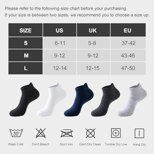 Thumbnail 7 de Niorasen Bamboo Trainer Socks for Men & Women (6 Pairs) – Low Cut White, UK 9–11