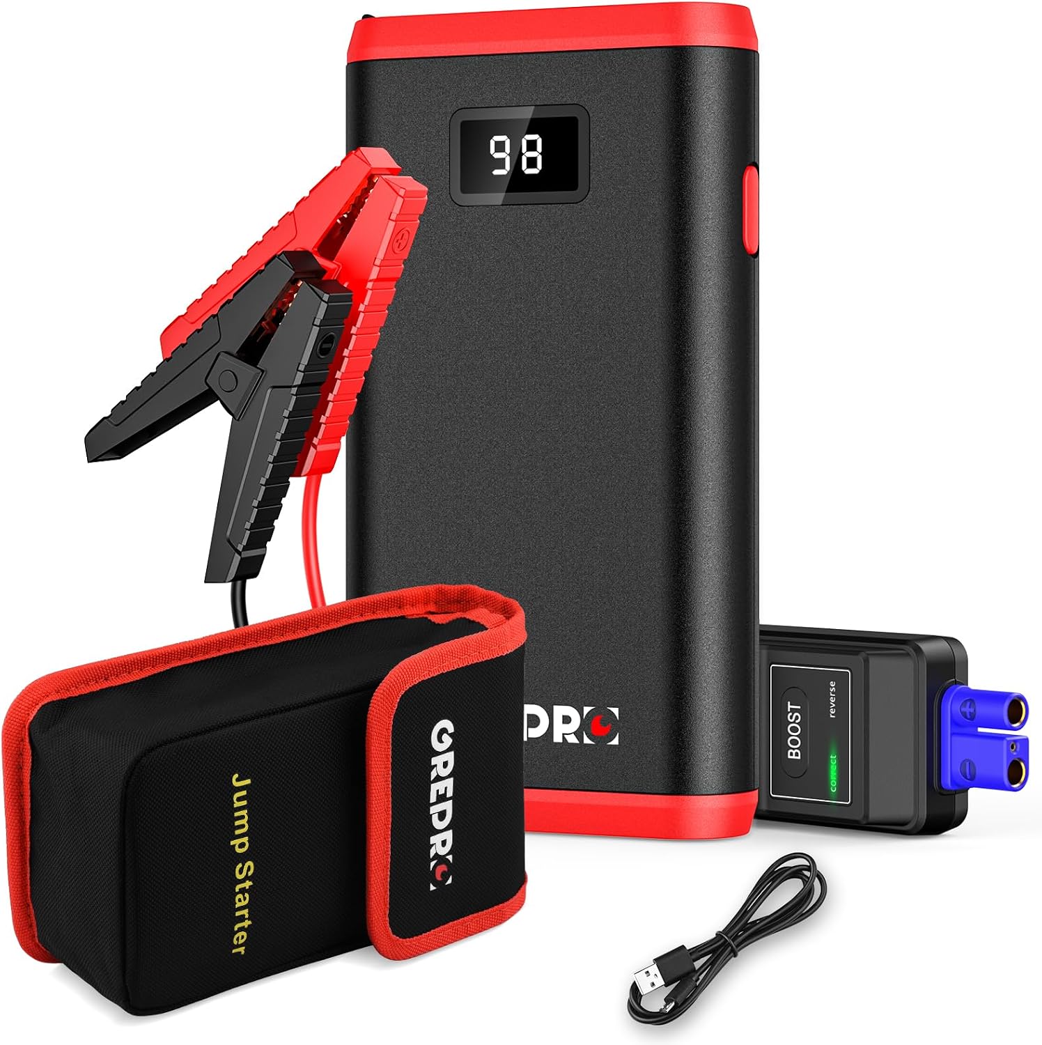 Detalle de GREPRO Jump Starter Power Pack 12V car booster