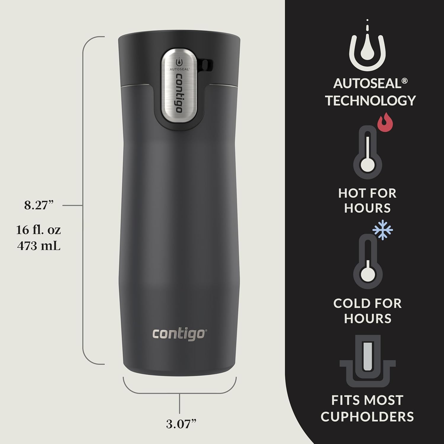 Thumbnail 4 de Contigo West Loop 3.0 16oz travel mug