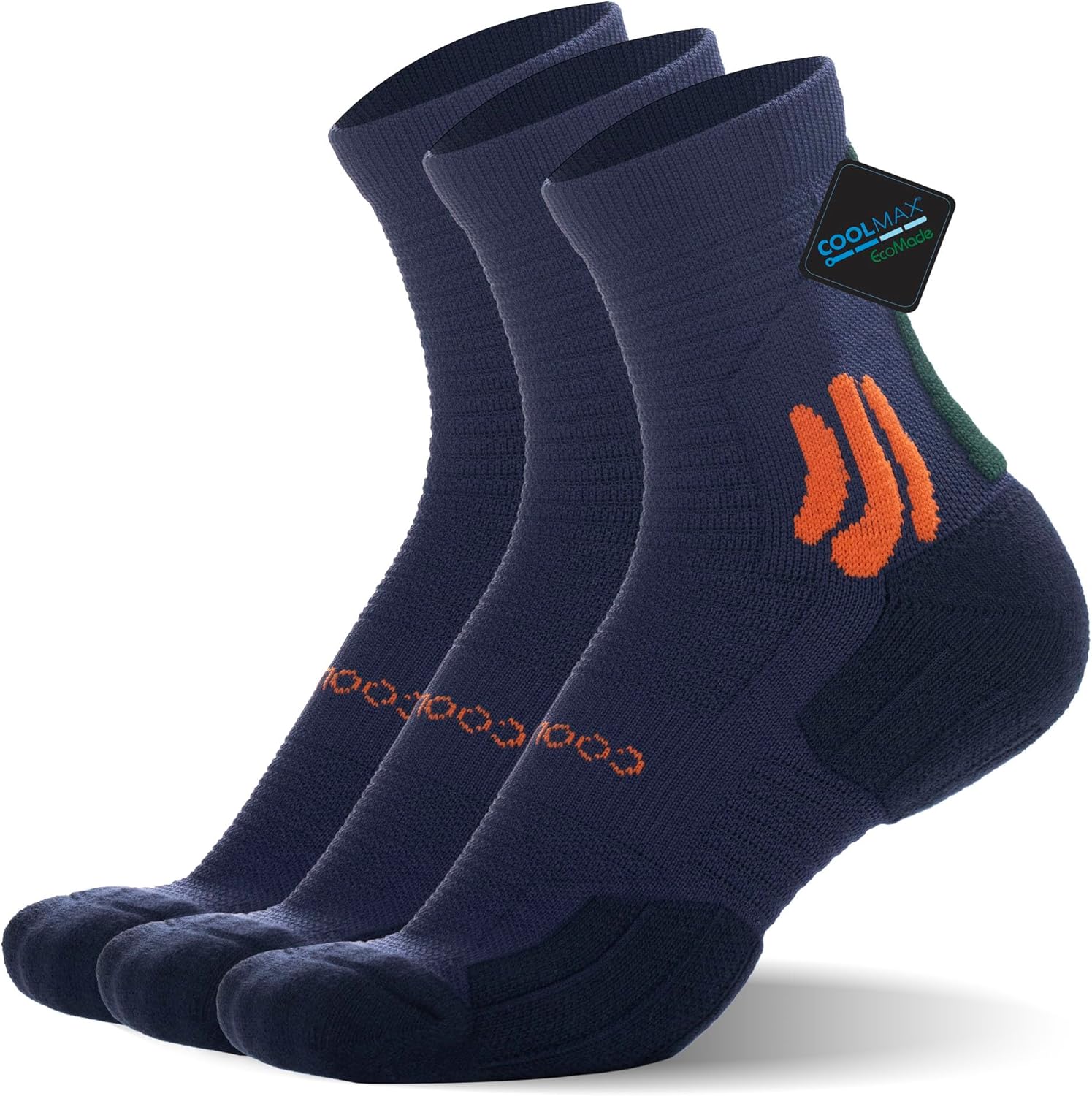 Thumbnail 4 de BRISIRA Bambou Viscose Chaussettes Running Homme (lot de 3) anti-ampoules et compression, tailles sportives 35-51