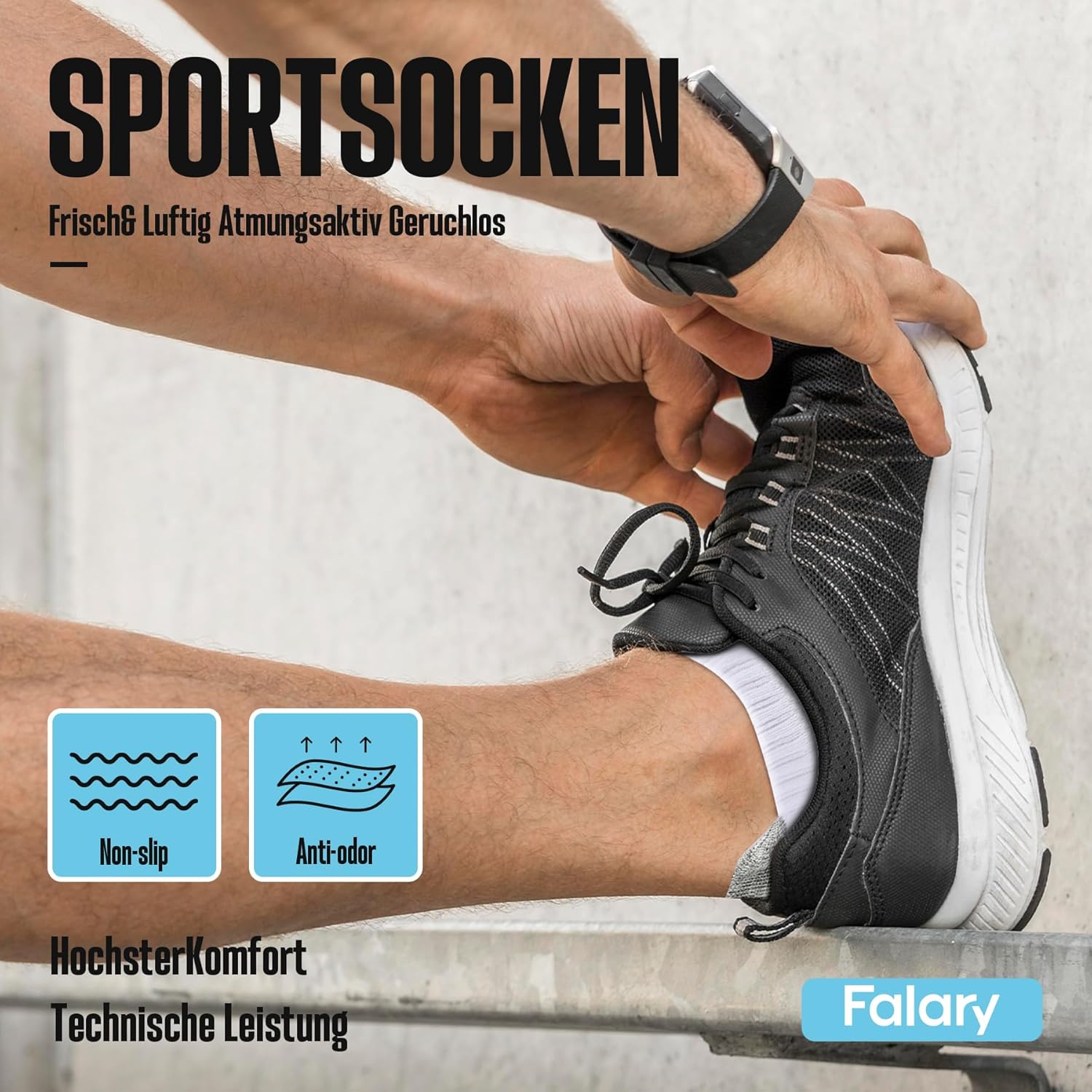 Thumbnail 6 de Falary 10 Paia: Calzini Sportivi Corti Traspiranti per Uomo e Donna