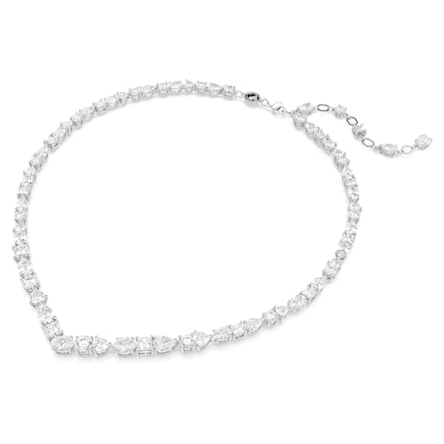 Detalle 2 de Swarovski Collana Mesmera Bianca: lucentezza rodio e Zirconi in un mix di tagli