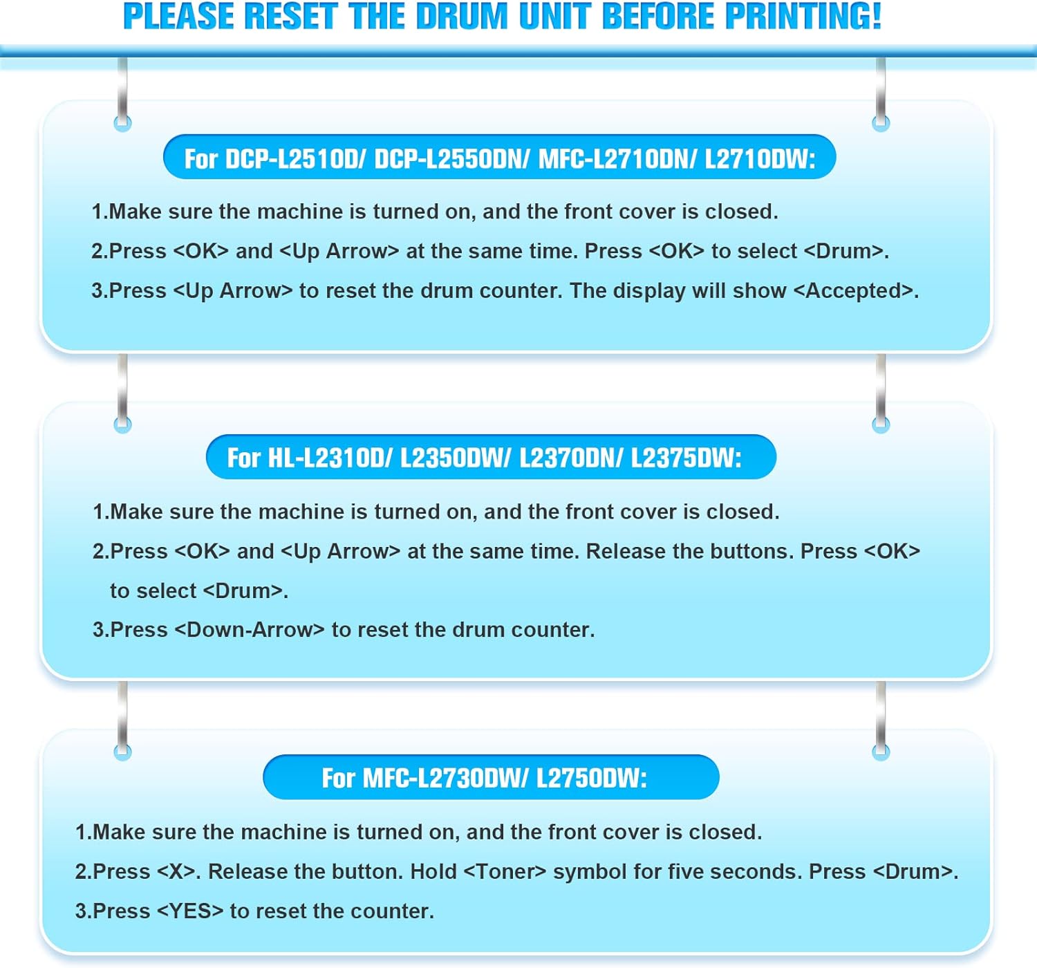 Thumbnail 5 de Brother DR2400 Drum Unit 1-Pack for HL-L2310D