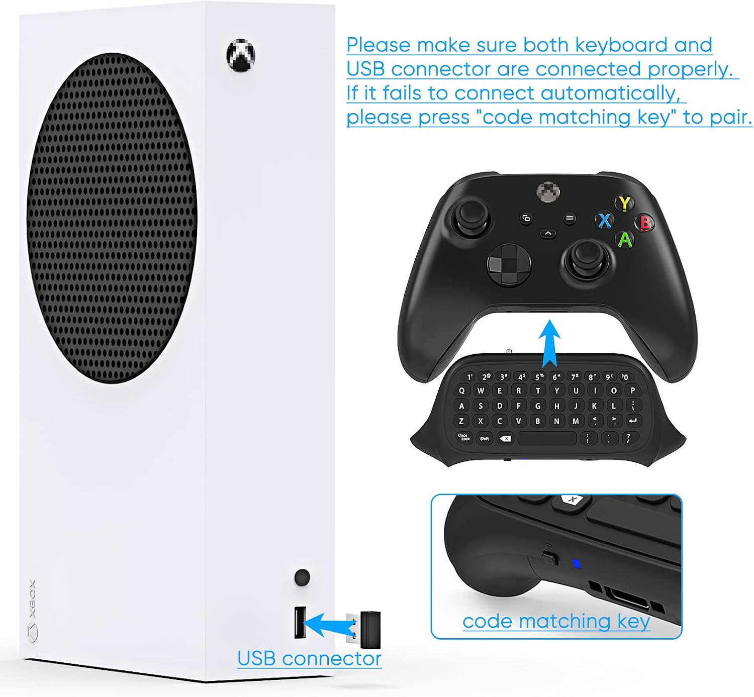 Thumbnail 4 de FYOUNG Keyboard for Xbox Controller QWERTY