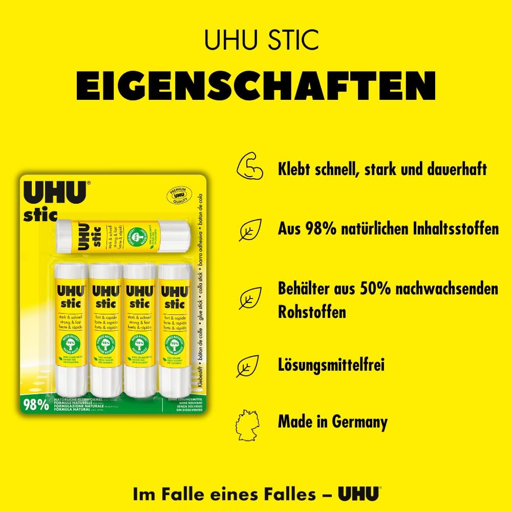 Thumbnail 1 de UHU stic Klebestift 5x21 g – zuverlässig, lösungsmittelfrei & ergiebig