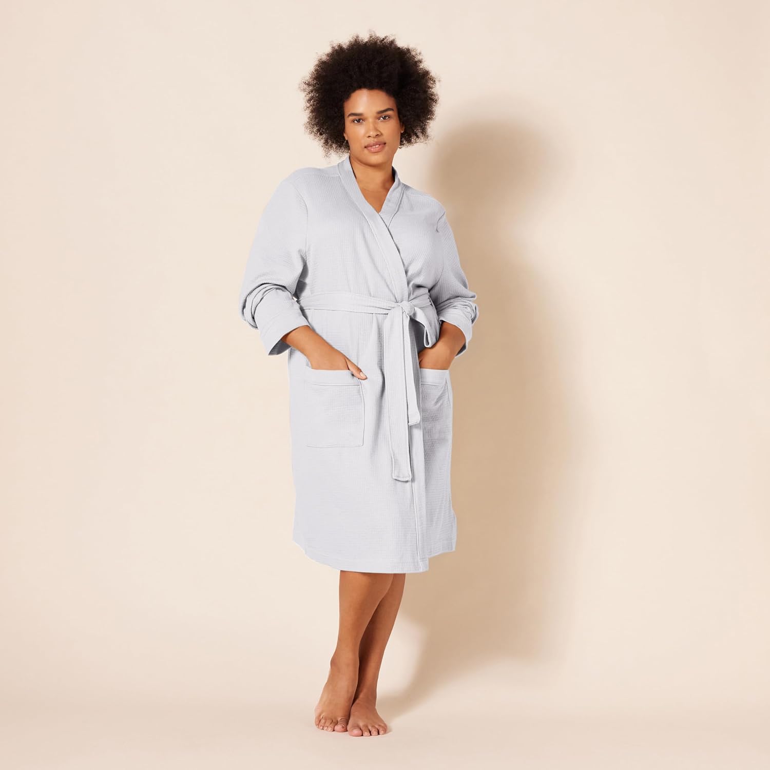 Thumbnail 4 de Amazon Essentials Women's Lightweight Waffle Mid-Length Dressing Gown (Plus Size Available)