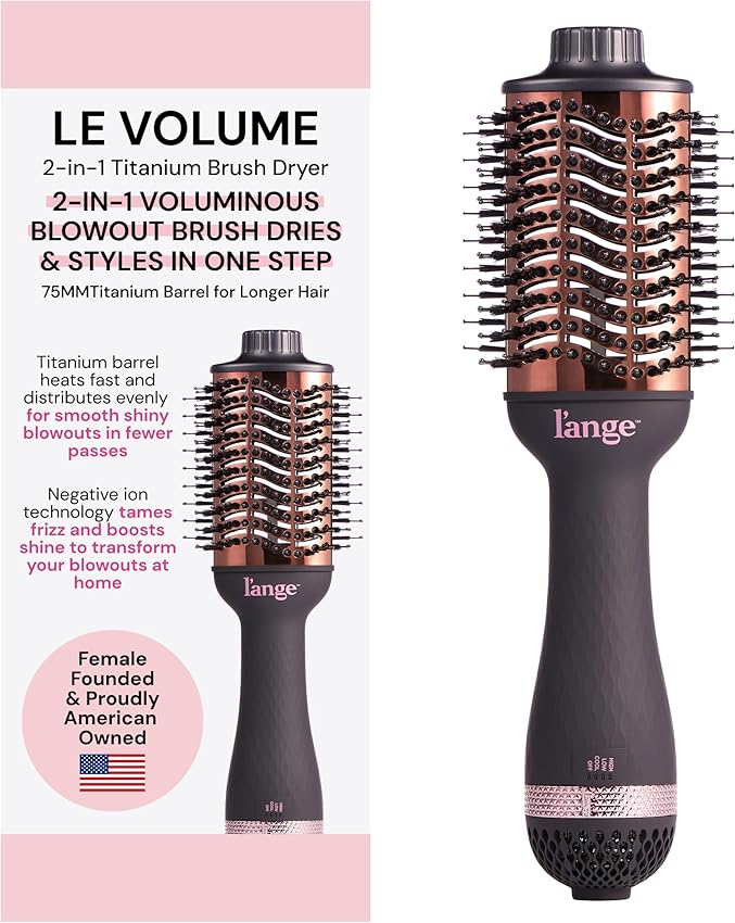 Thumbnail 2 de L'ANGE HAIR Le Volume 2-in-1 Titanium 60mm Hot Air Brush 🎀