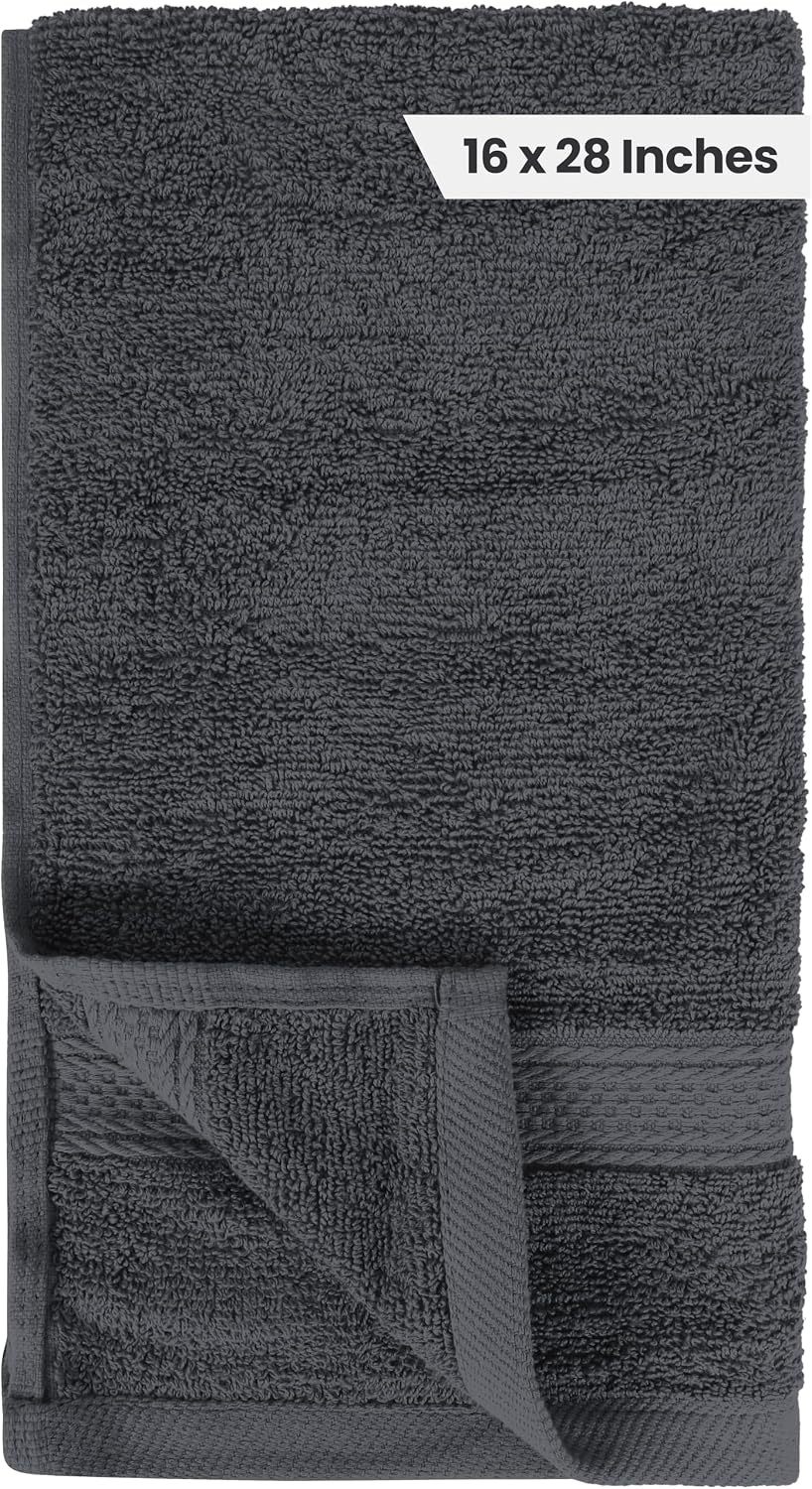 Detalle 2 de Utopia Towels UT0625 Hand Towels, 6-Pack, 100% Ring-Spun Cotton, Grey