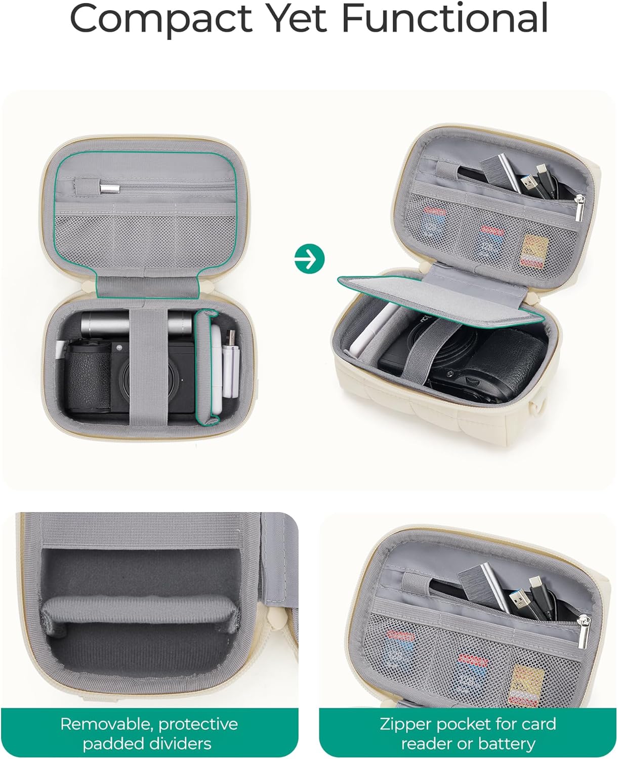 Thumbnail 2 de bagsmart Digitalkameratasche Schwarz 16,5×10,5×10 cm