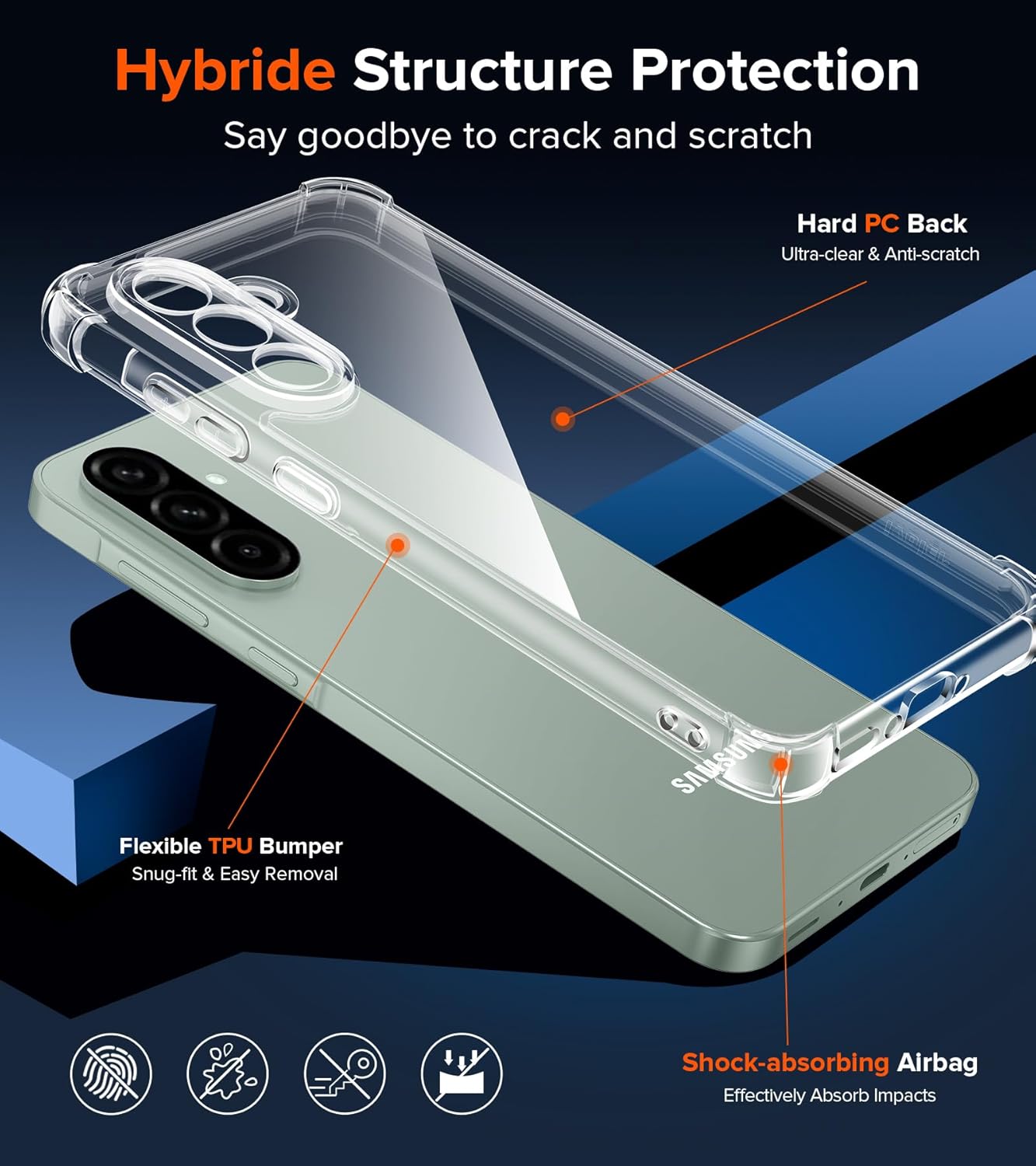 Thumbnail 1 de ivoler Cover for Samsung Galaxy A56 5G 3-Pack screen protectors