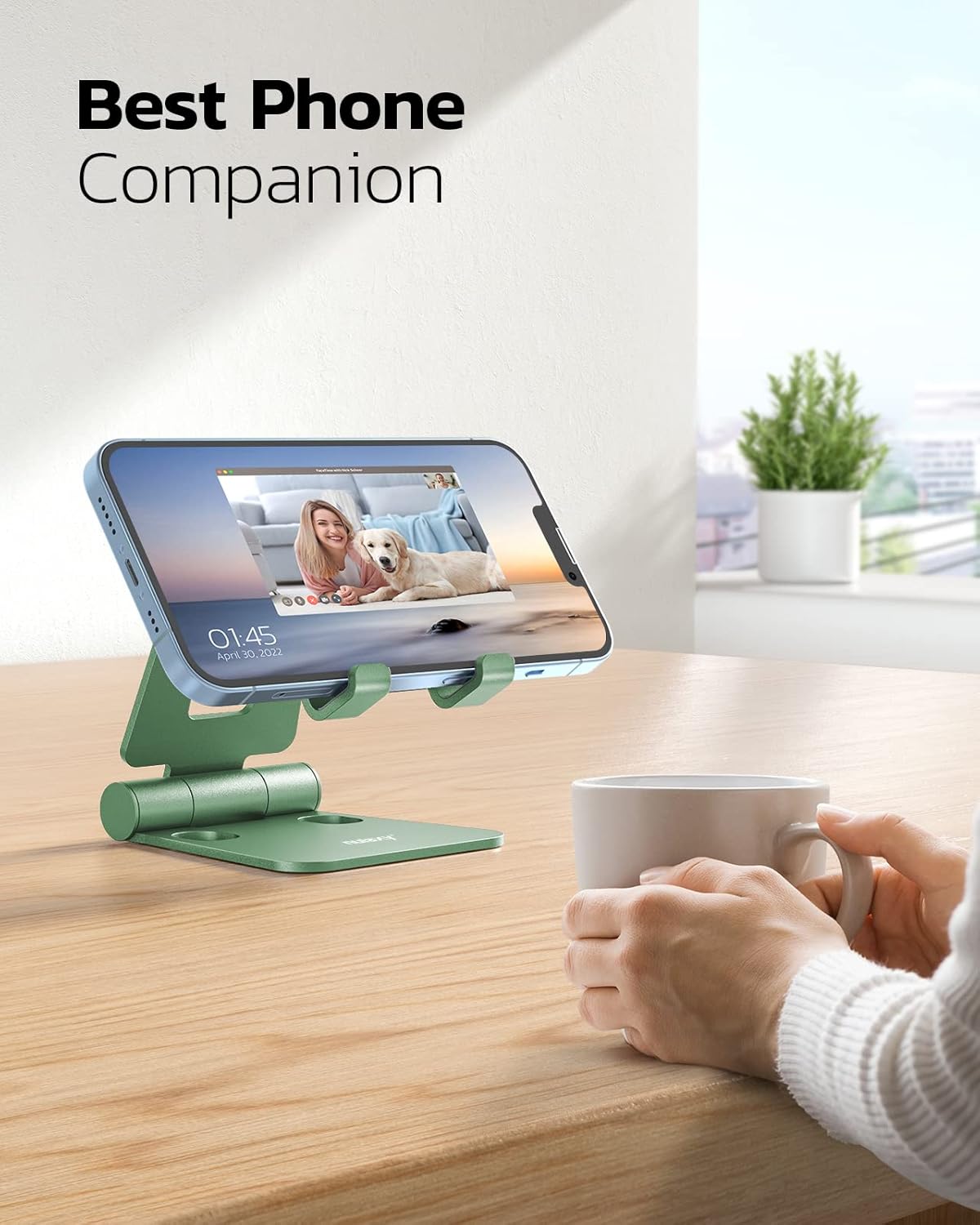 Thumbnail 5 de Nulaxy Dual Folding Phone Stand — Adjustable green