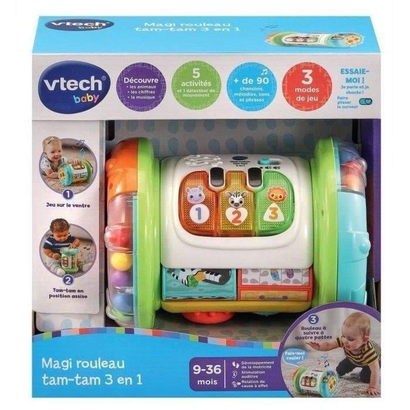 Detalle 2 de VTech Magi Rouleau Tam-Tam 3 en 1: rodillo de actividades con piano luminoso
