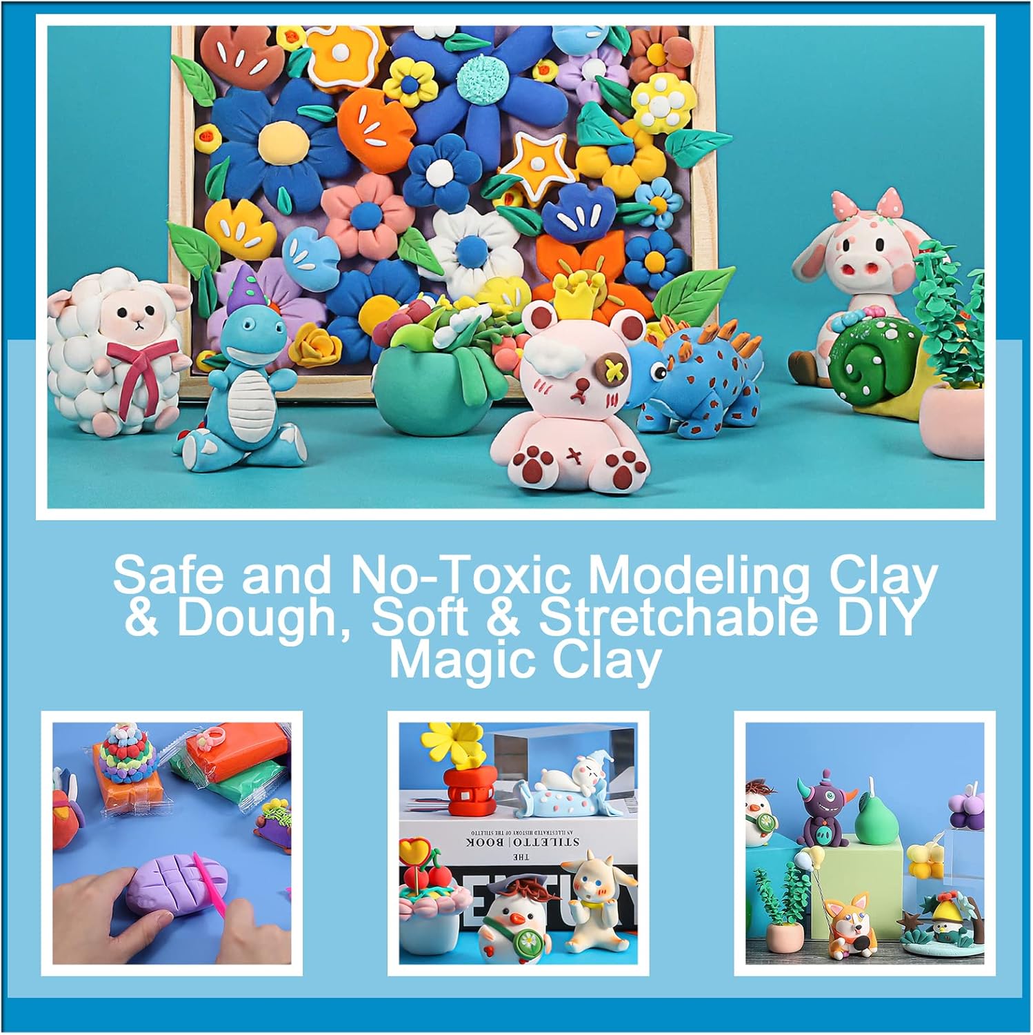 Thumbnail 4 de QMAY Air Dry Clay 48 Colours Pack