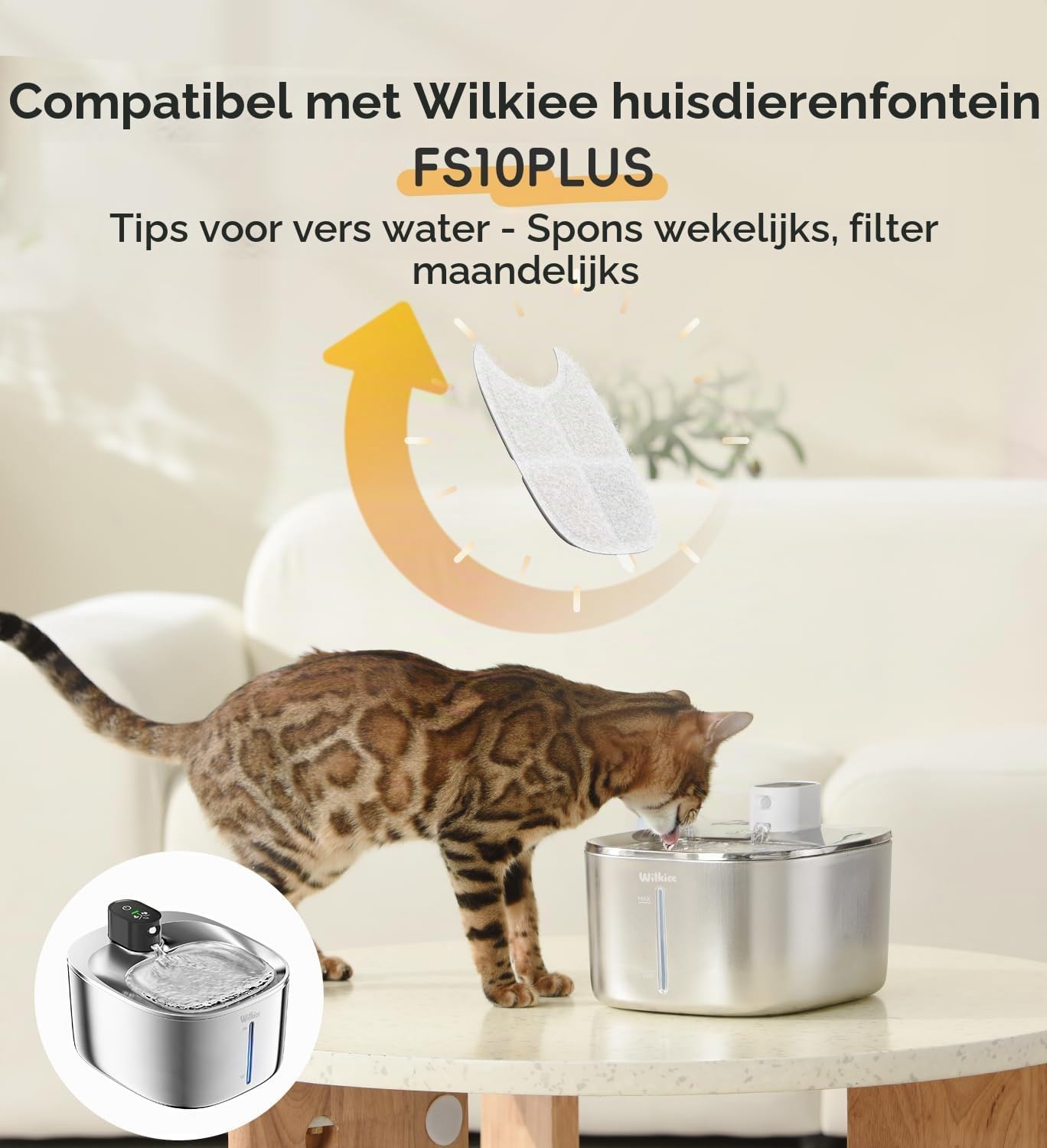 Detalle 2 de WILKIEE WK00F10-EU-F12 filterset voor FS10 Plus, 6-laags filtratie
