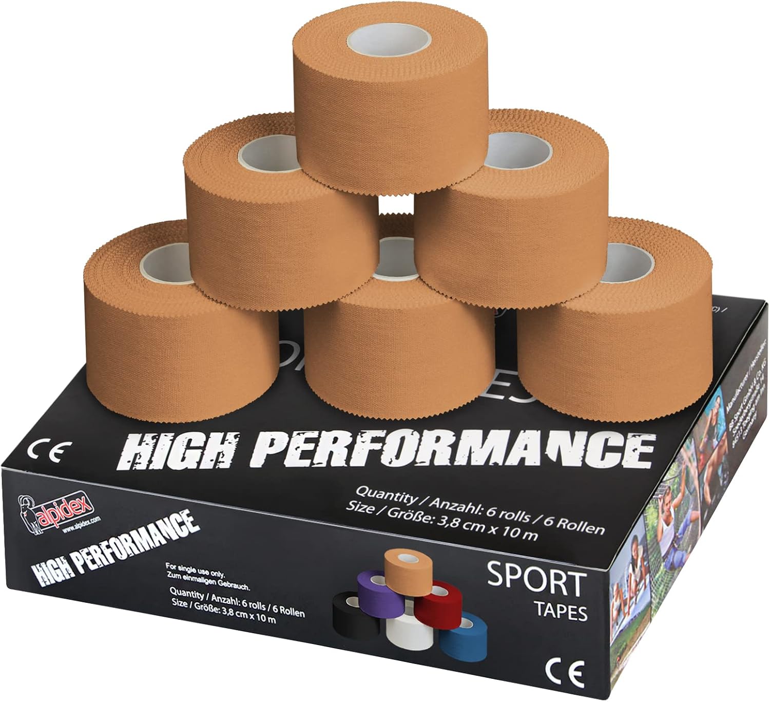Detalle de ALPIDEX Nastro adesivo sportivo 6 x 3,8 cm
