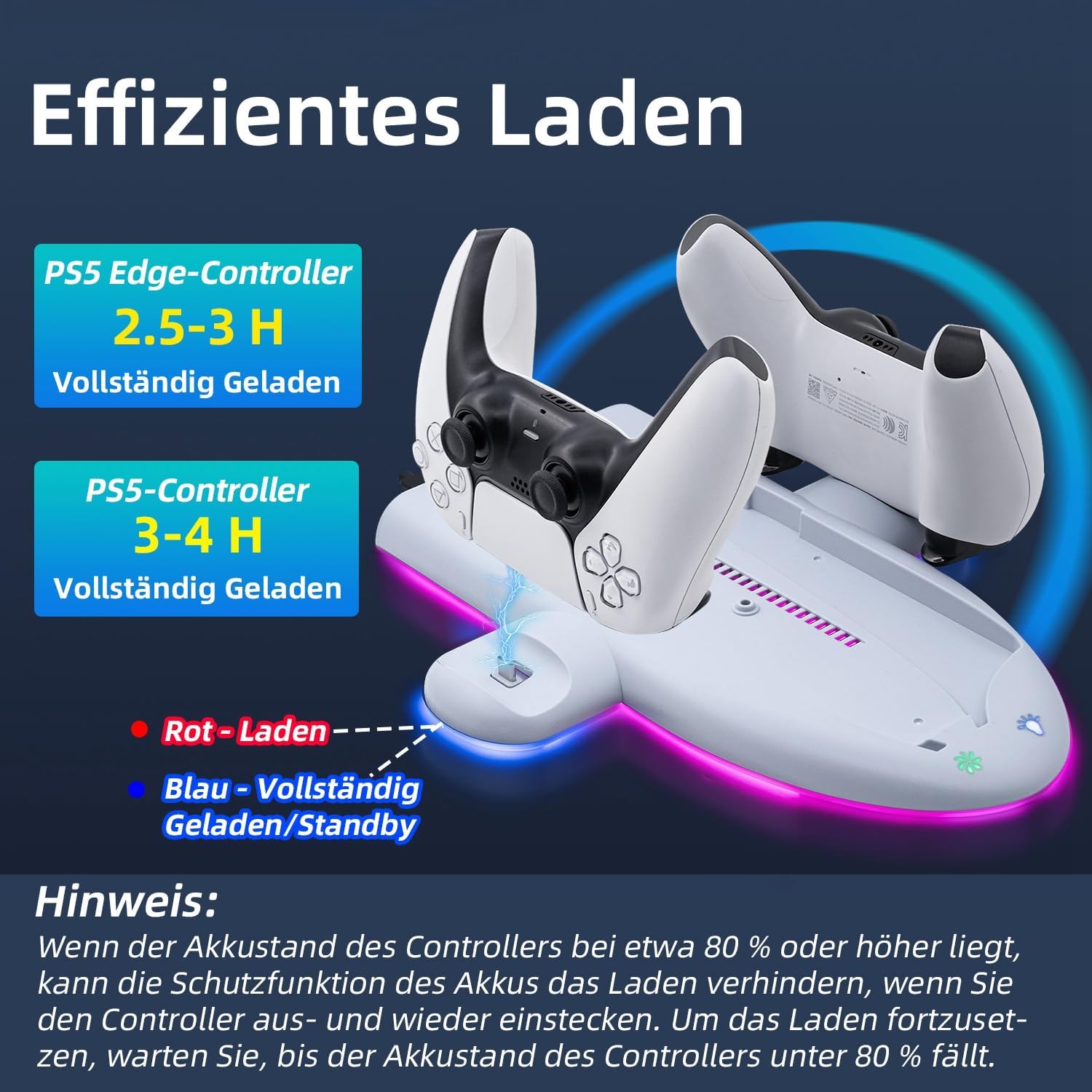 Thumbnail 4 de Wigearss PS5 Slim Kühler Standfuß mit Laden