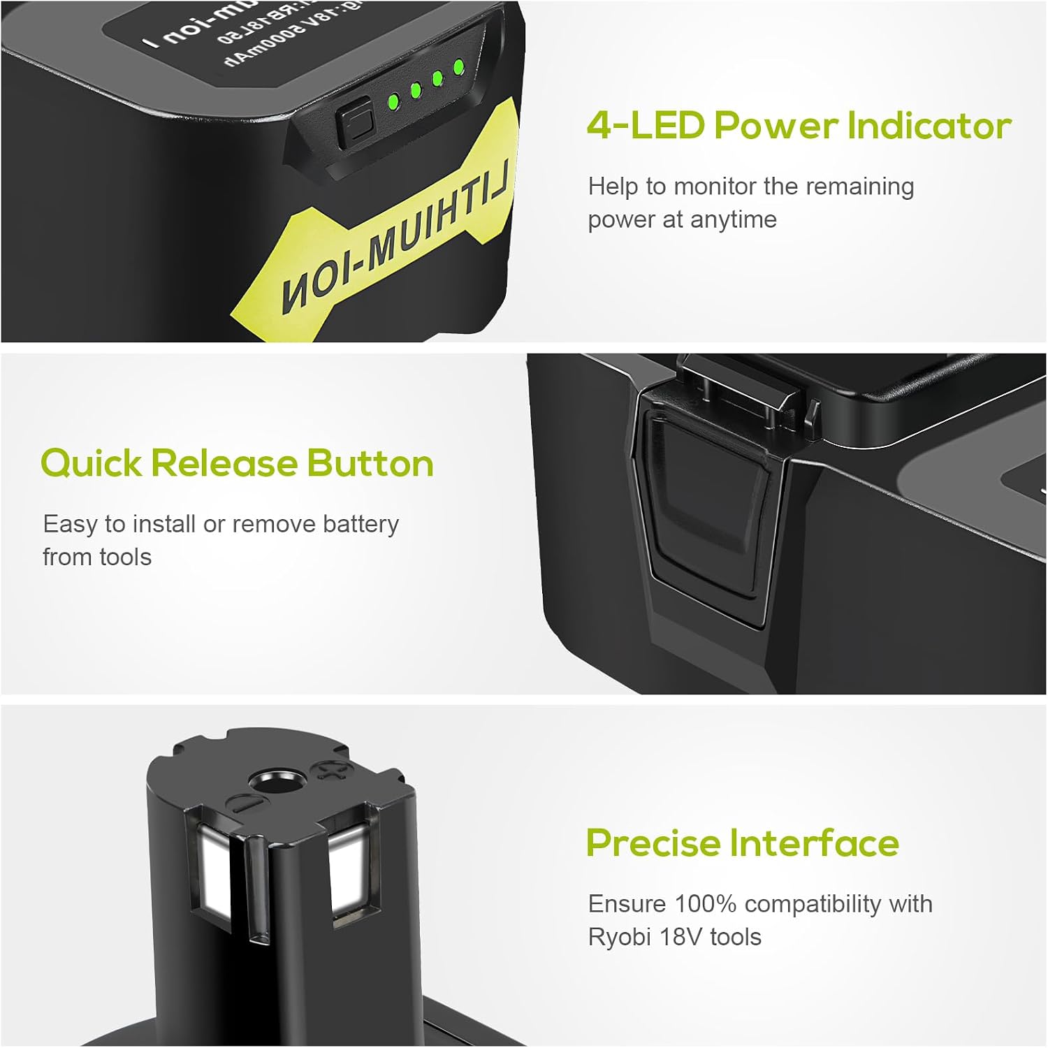 Thumbnail 5 de ASUNCELL RB18L50 18V 5.0Ah Ryobi replacement battery