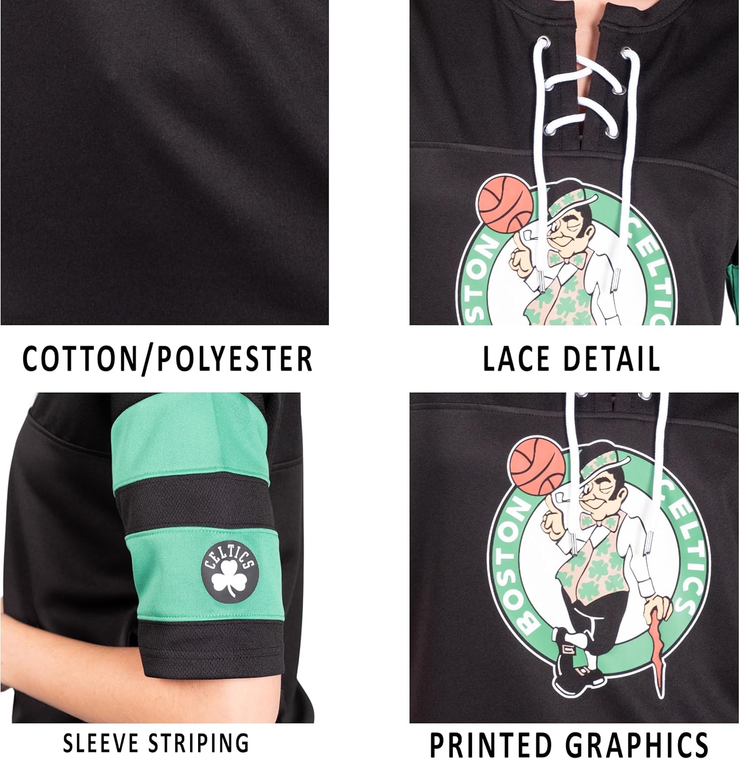 Thumbnail 4 de Ultra Game Women’s NBA Official Super Soft Mesh Lace-Up Jersey Shirt