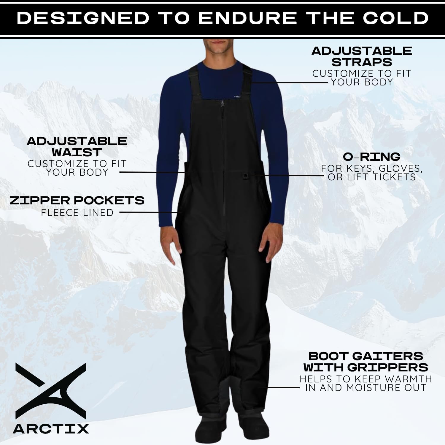 Thumbnail 3 de Arctix Men's Essential Insulated Bib Overalls