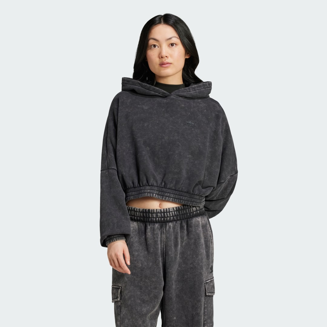 Detalle de Acid-Wash Crop Hoodie de Adidas