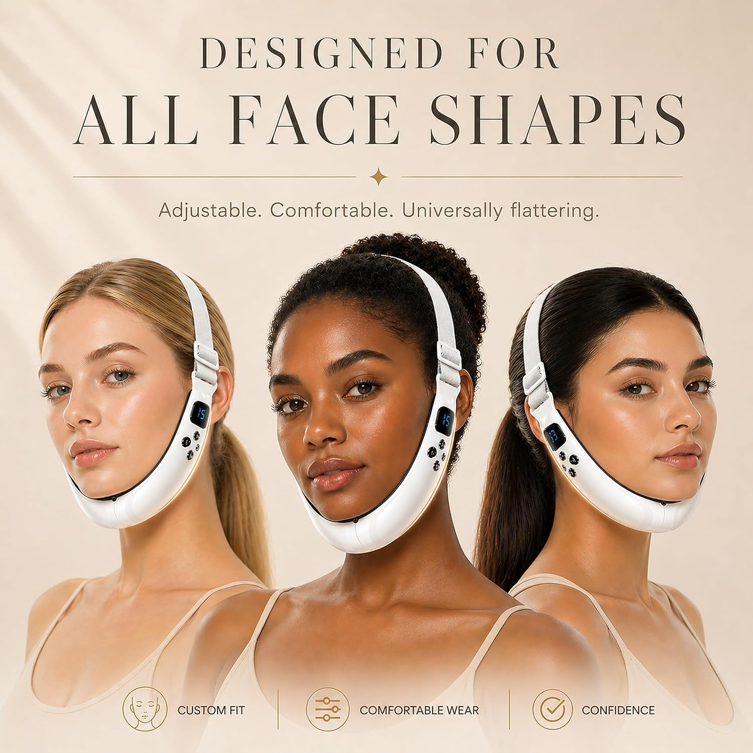 Detalle 2 de Dyews Pk188 Electric Double Chin Device with 6 Modes and 12 Intensity Levels