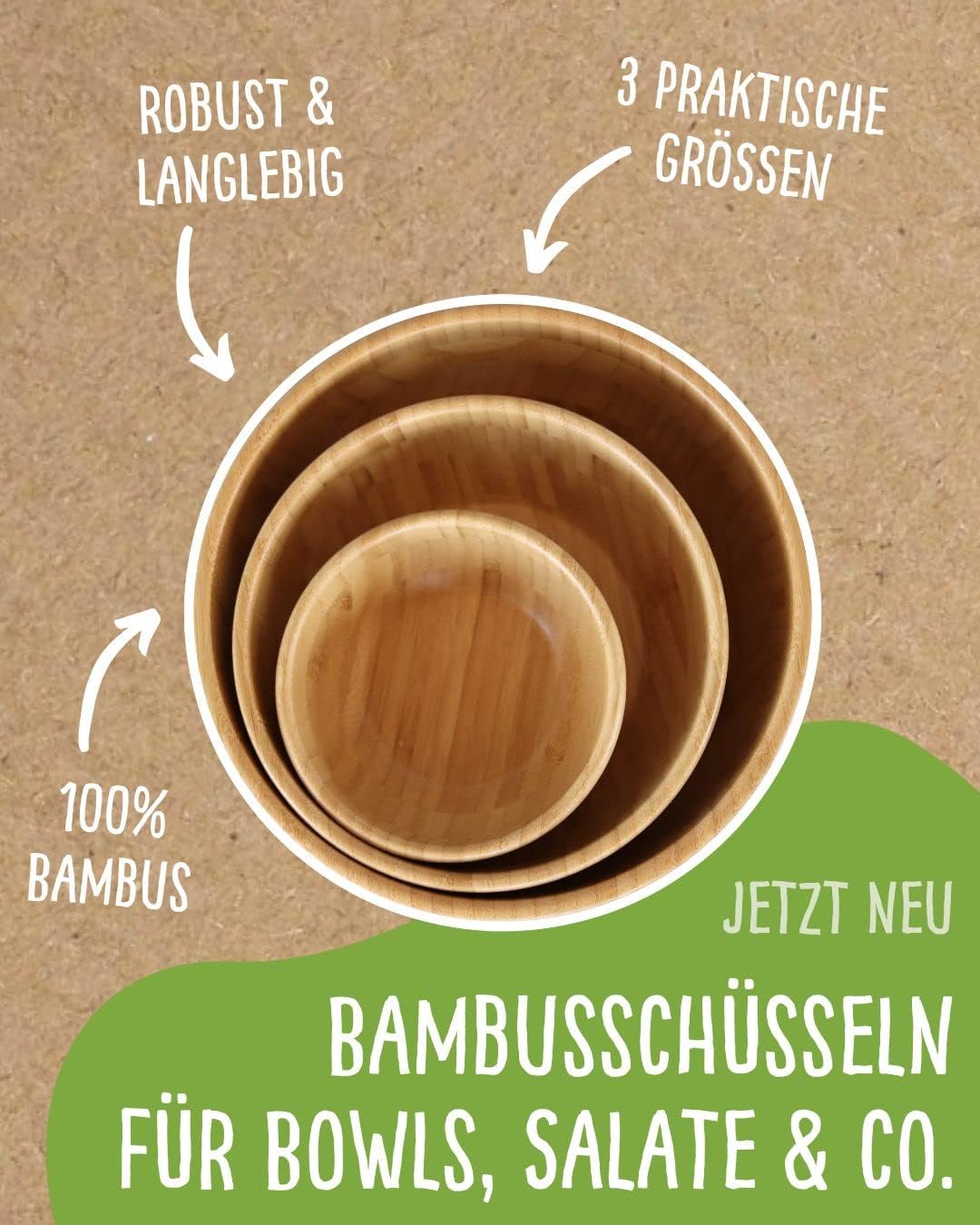 Thumbnail 4 de pandoo Bambus Schüsseln Obstschale Ø20 cm