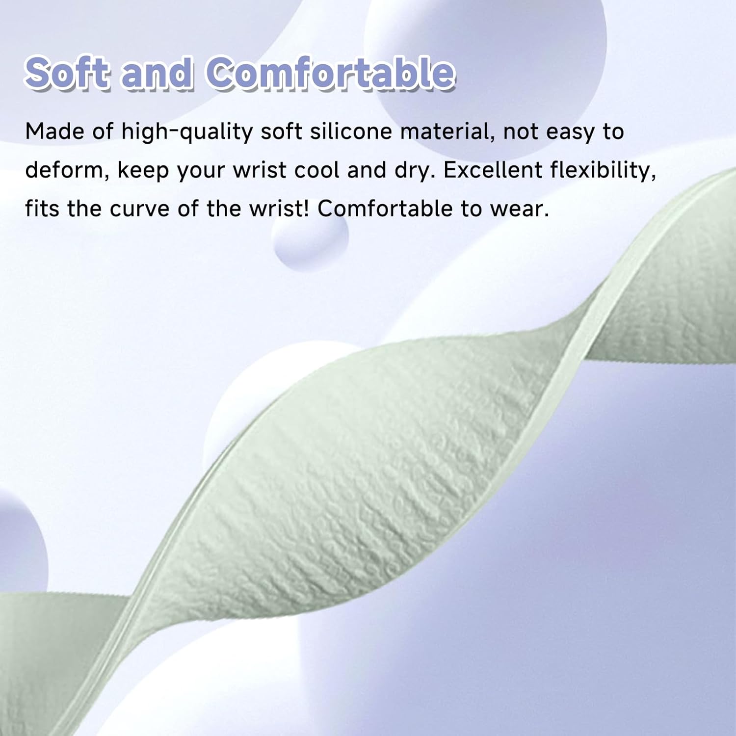 Thumbnail 3 de CiimWaa Magnetes-Silikonarmband (22 mm) – weiches, wasserdichtes Ersatzband mit Magnetverschluss