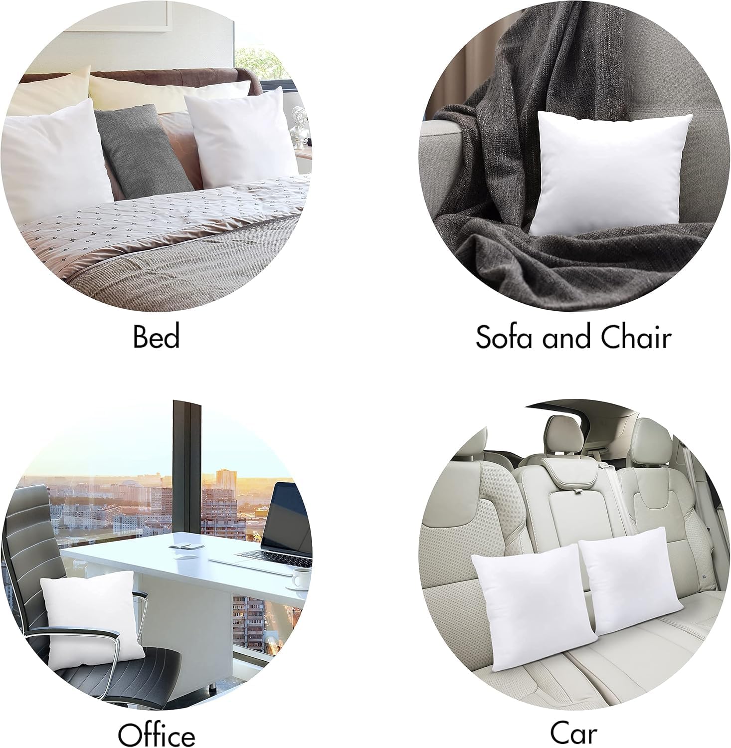 Thumbnail 6 de Utopia Bedding 2er-Set Kissenfüllung 45 x 45 cm (Innenkissen/Füllkissen) – weiß